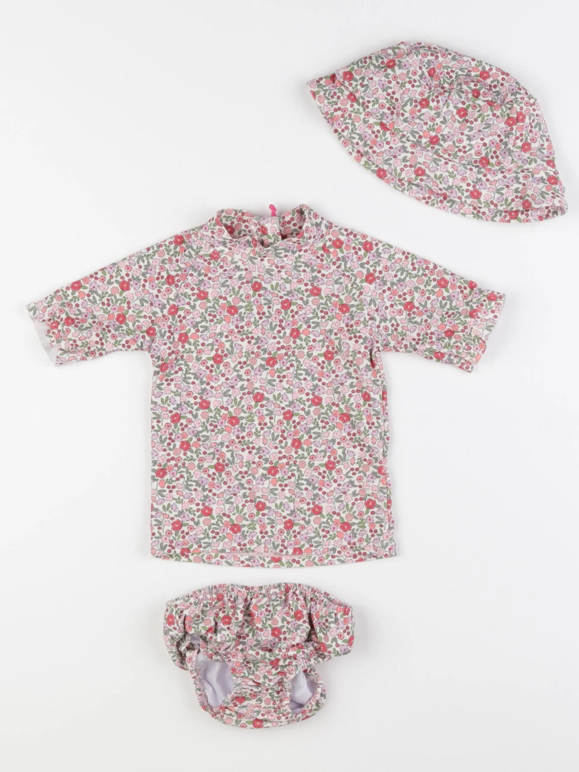 Vertbaudet - ensemble de bain multicolore - 12 mois
