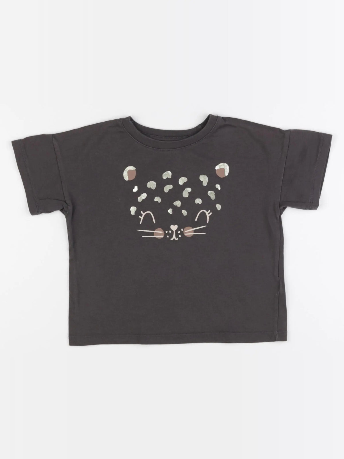 H&M - tee-shirt gris - 2/3 ans