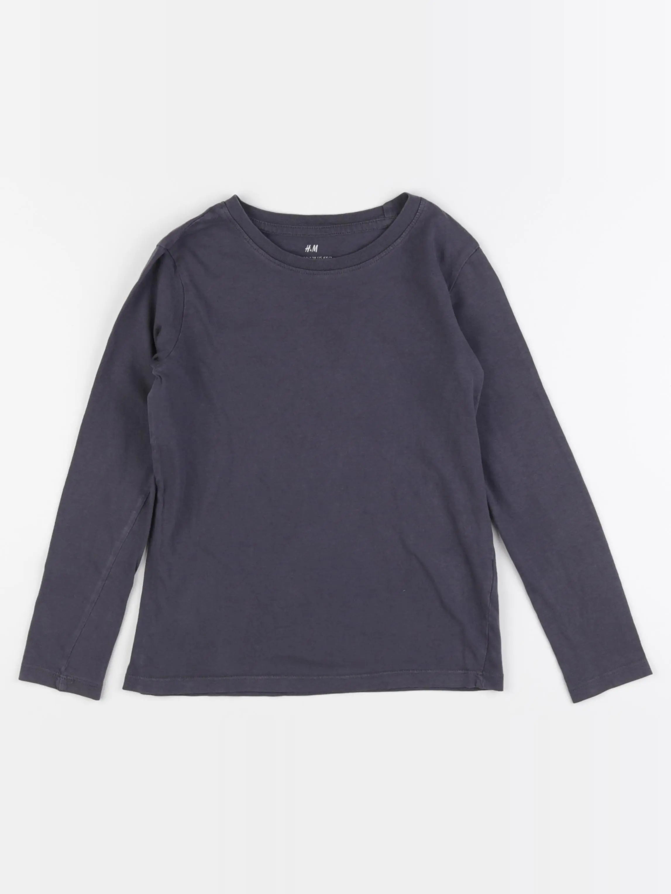 H&M - tee-shirt gris - 6/8 ans