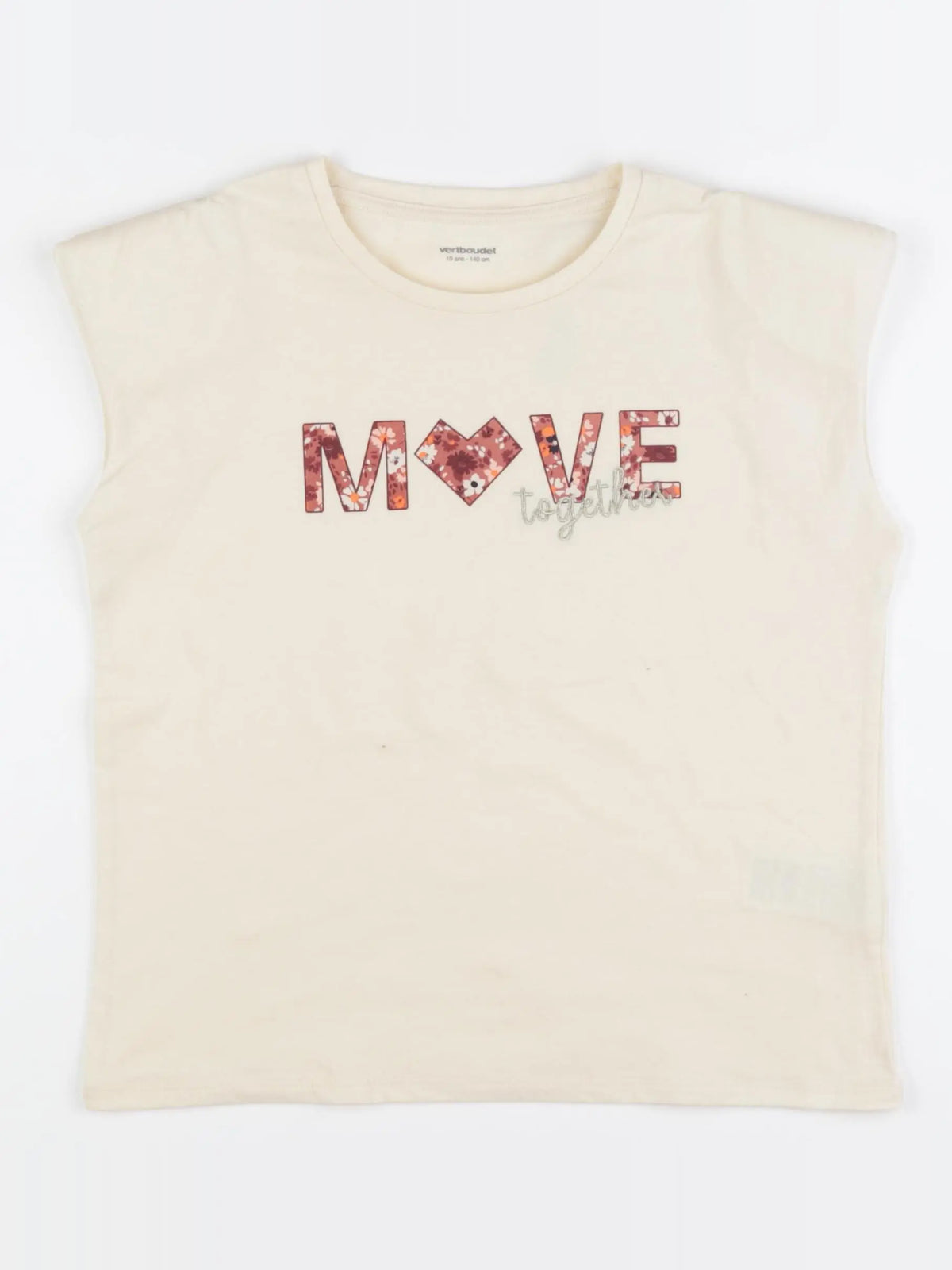 Vertbaudet - tee-shirt jaune - 10 ans