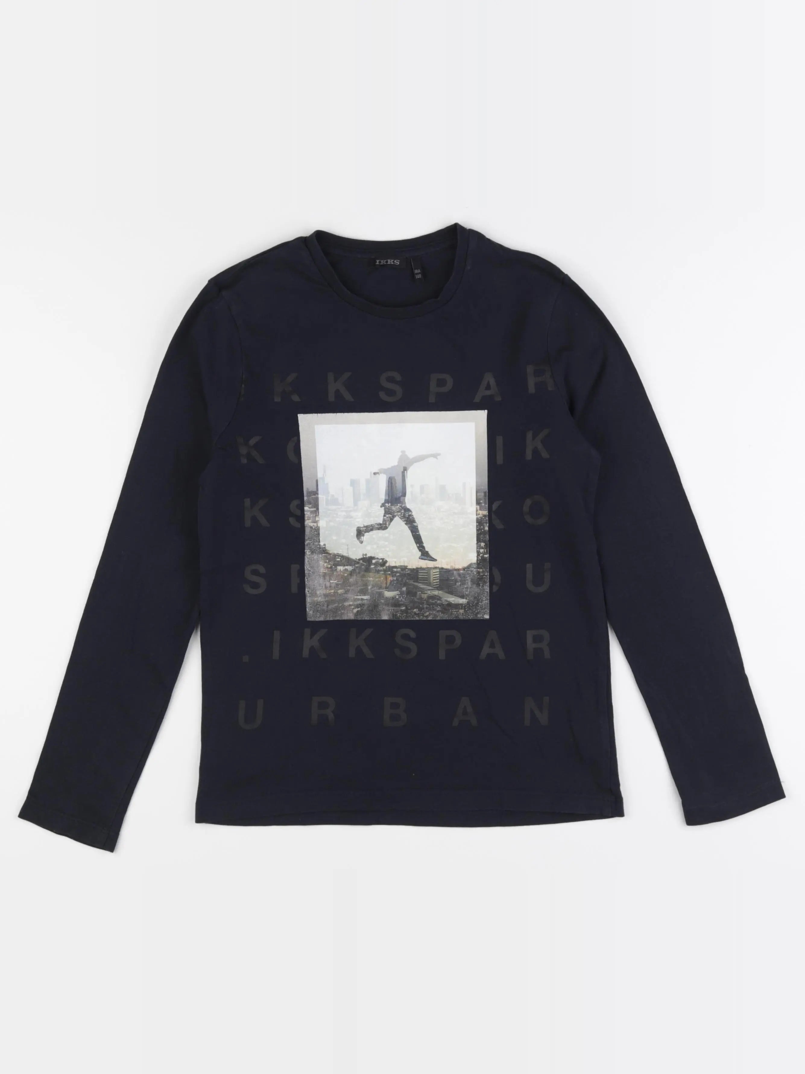 IKKS - tee-shirt noir - 10 ans