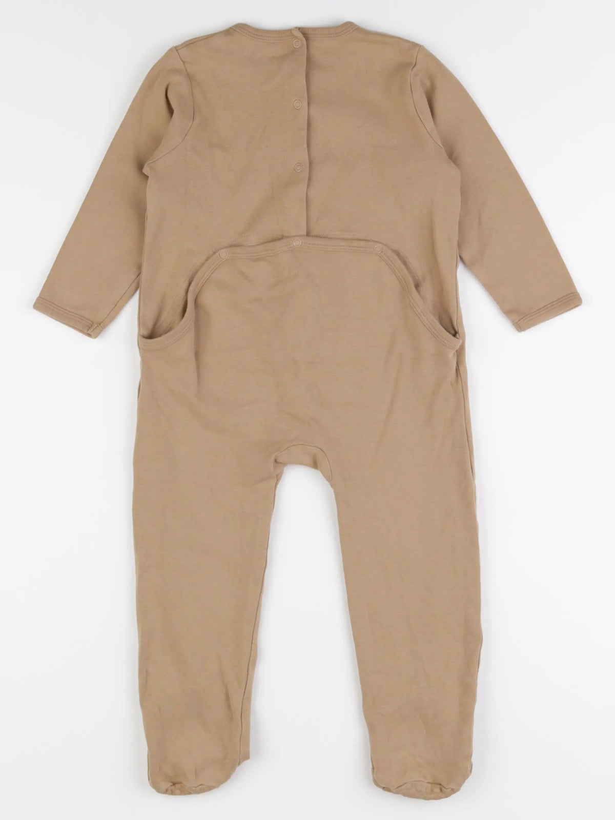 Vertbaudet - pyjama coton marron - 36 mois