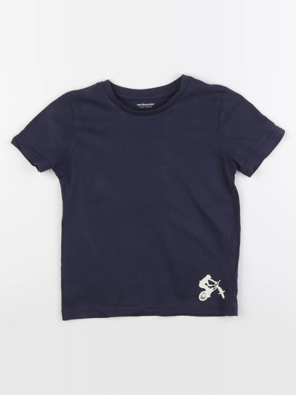 Vertbaudet - tee-shirt bleu - 6 ans