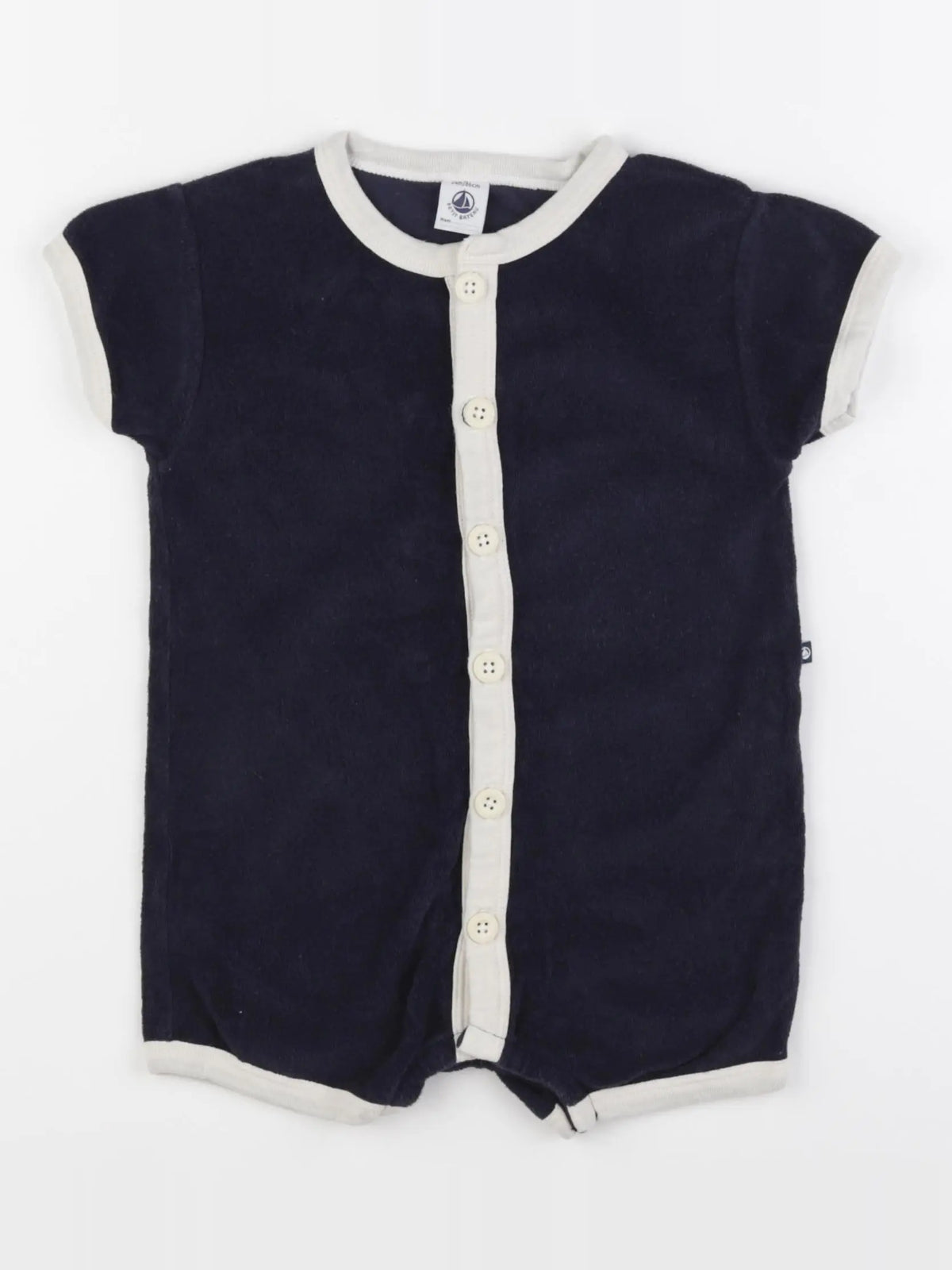 Petit Bateau - combinaison bleu - 24 mois