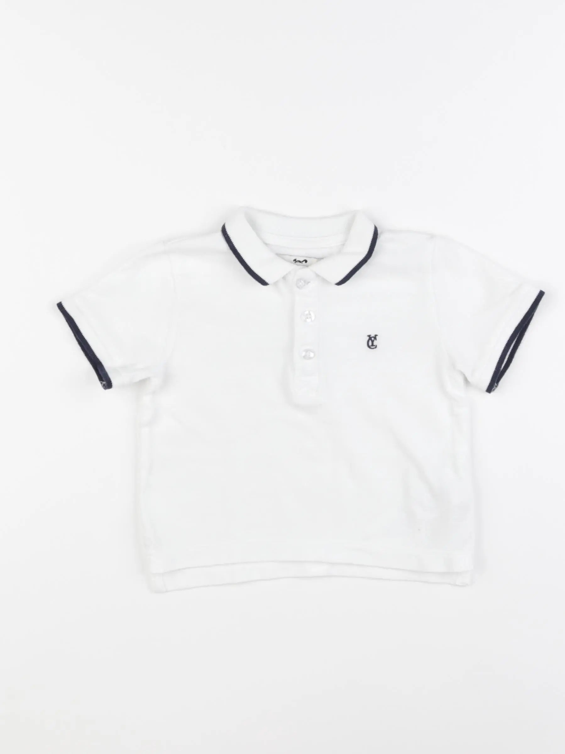 Cyrillus - polo blanc - 24 mois