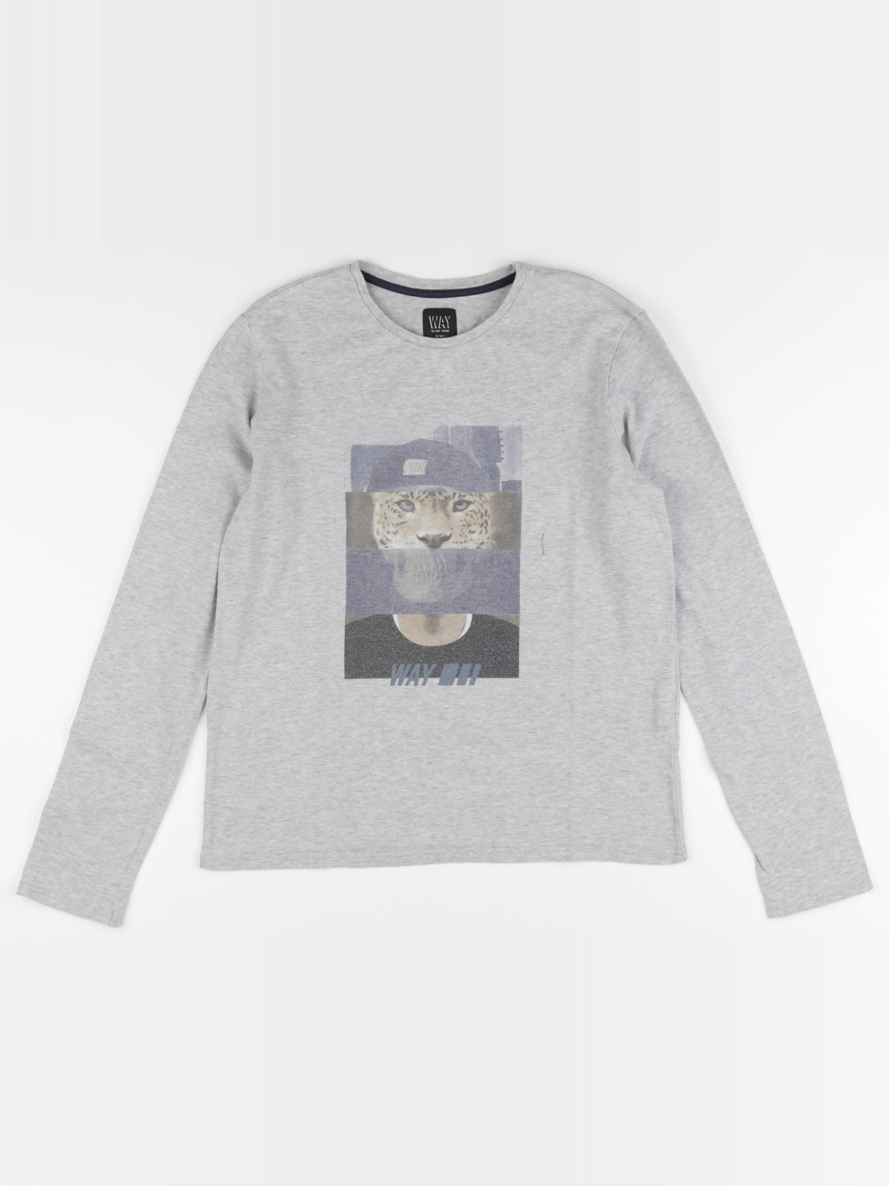 IKKS - tee-shirt gris - 14 ans
