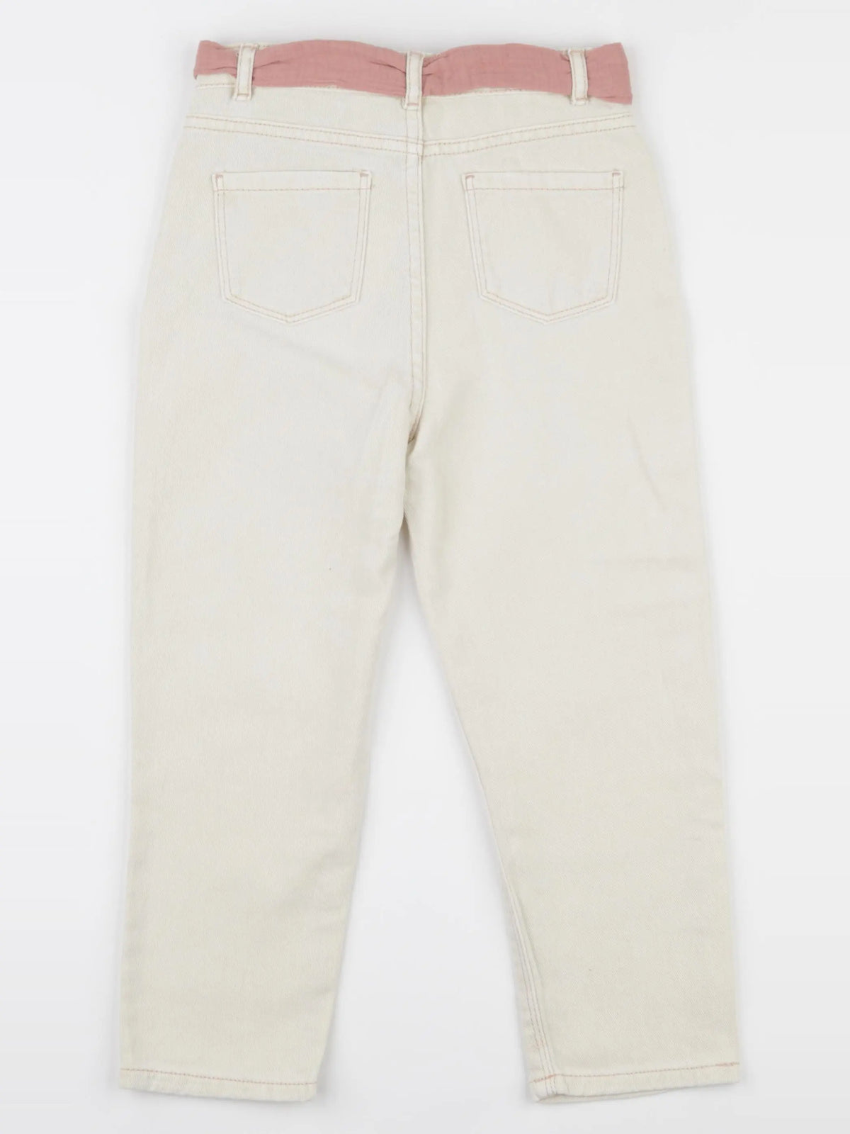 Vertbaudet - jean beige - 6 ans