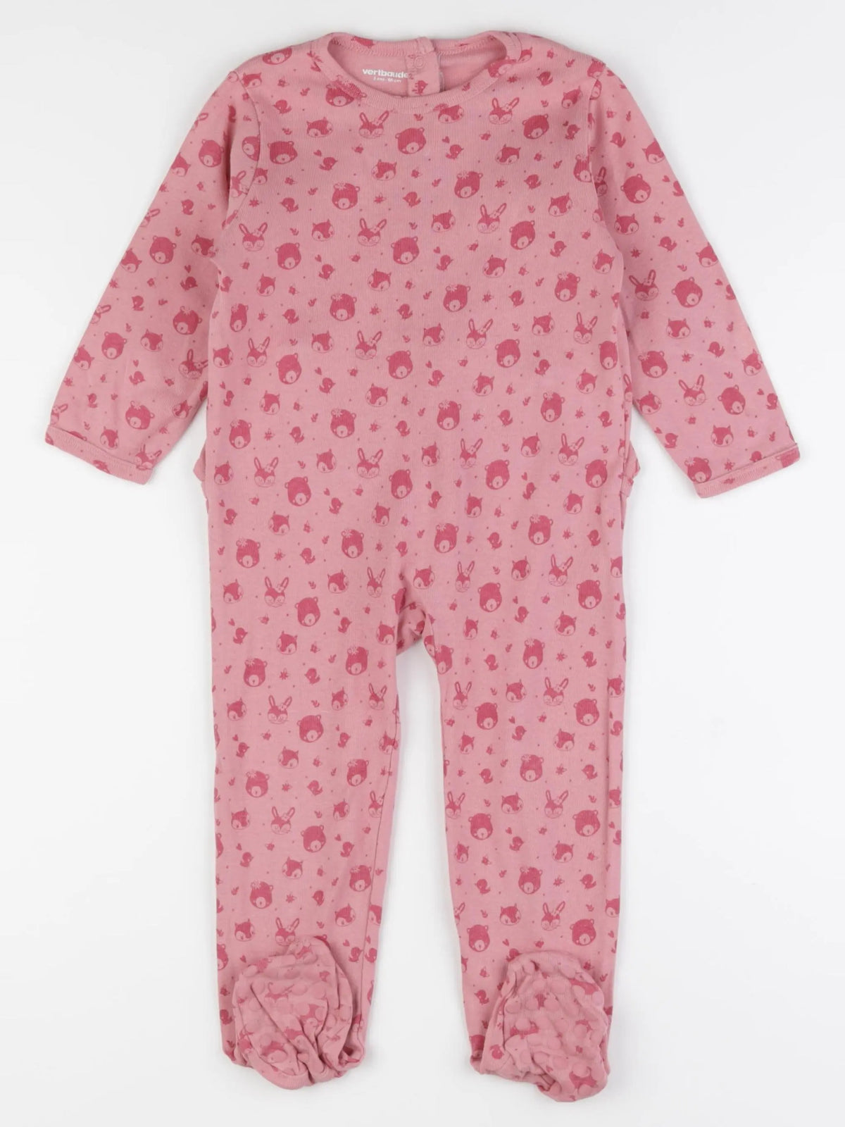 Vertbaudet - pyjama coton rose - 2 ans