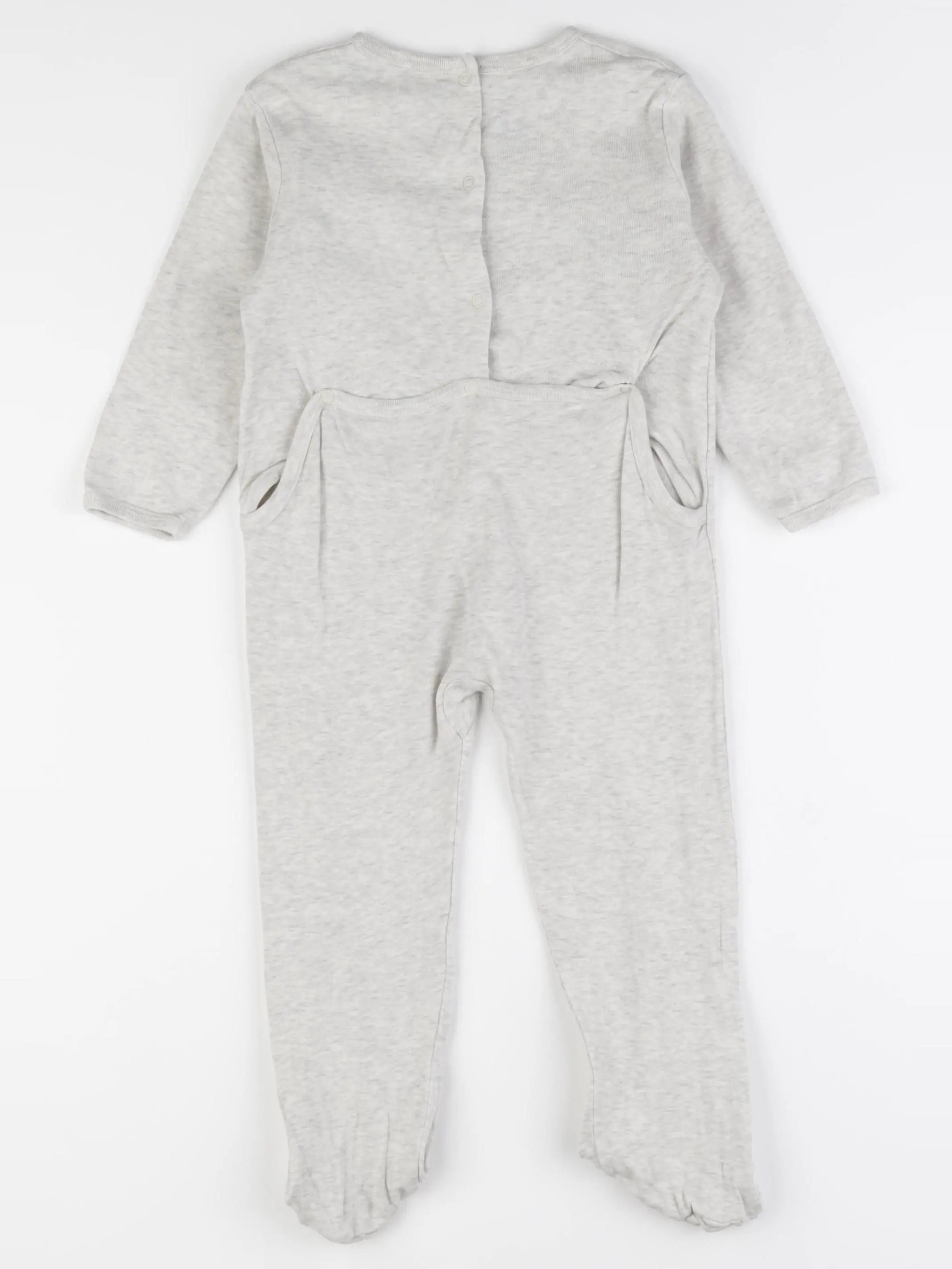 Vertbaudet - pyjama coton gris - 2 ans