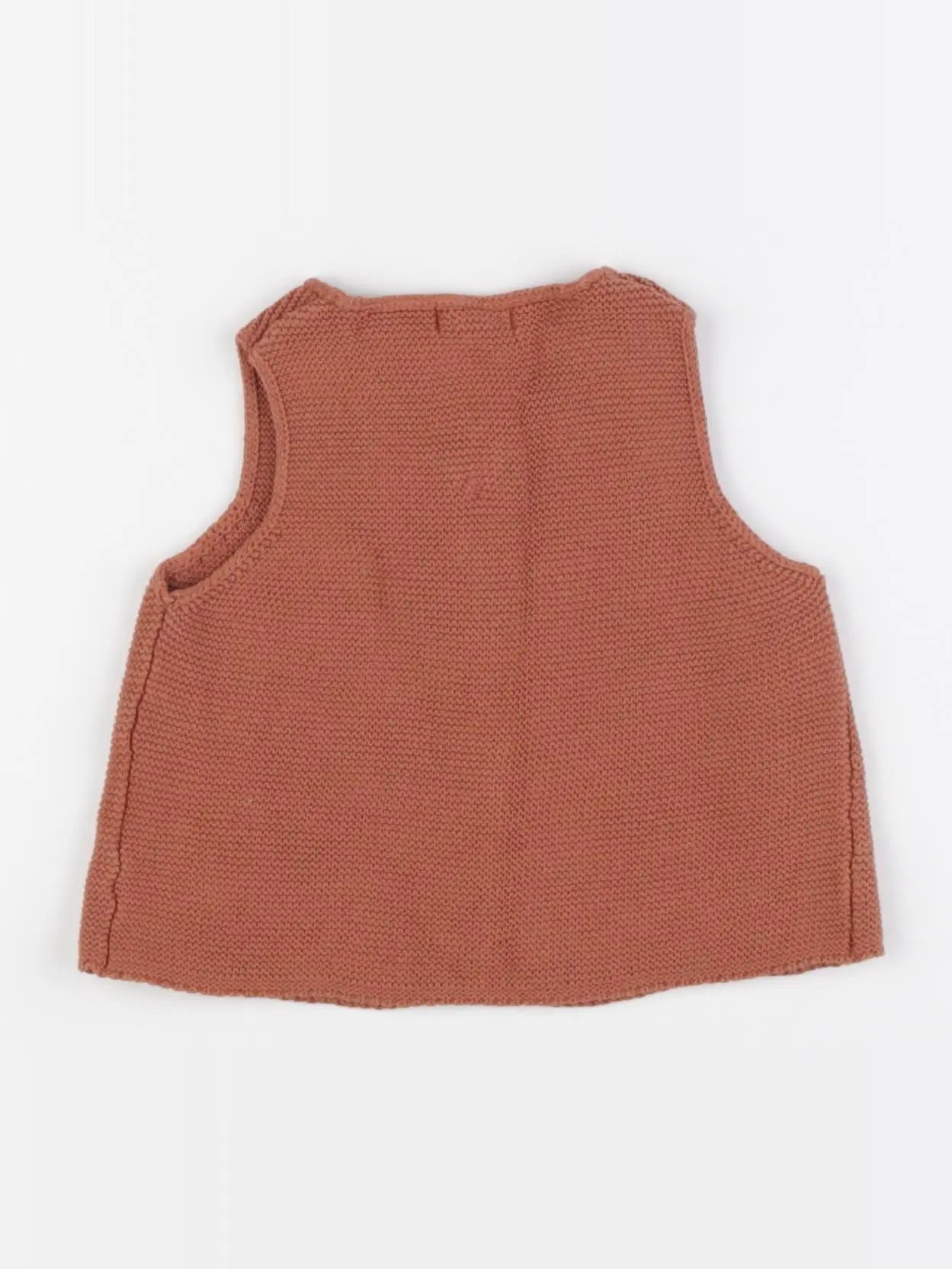 Vertbaudet - gilet marron - 9 mois