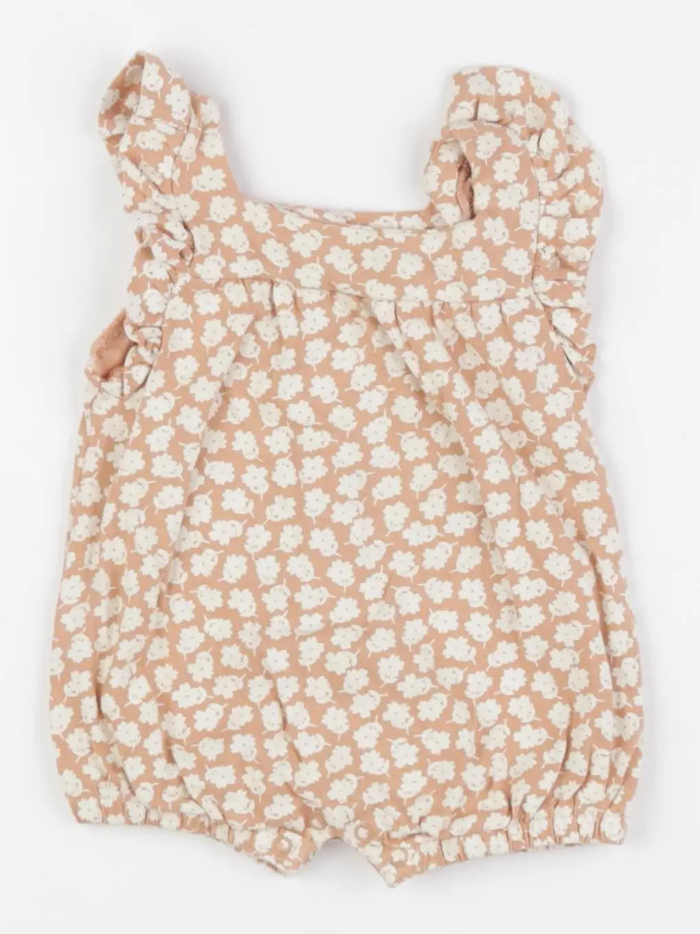 Vertbaudet - combinaison beige - 3 mois