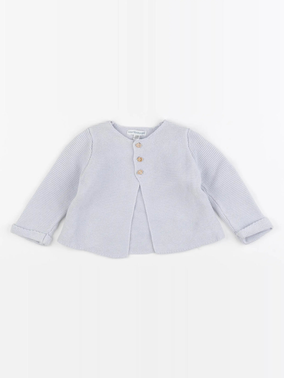 Vertbaudet - gilet bleu - 6 mois