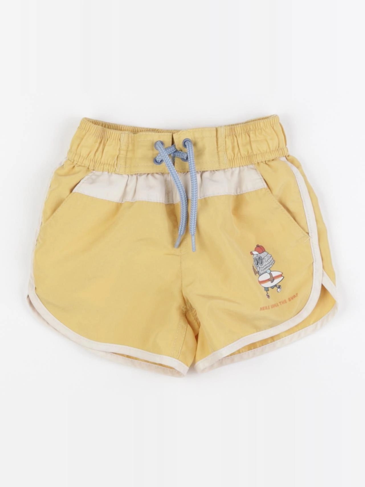 Vertbaudet - maillot de bain jaune - 2 ans