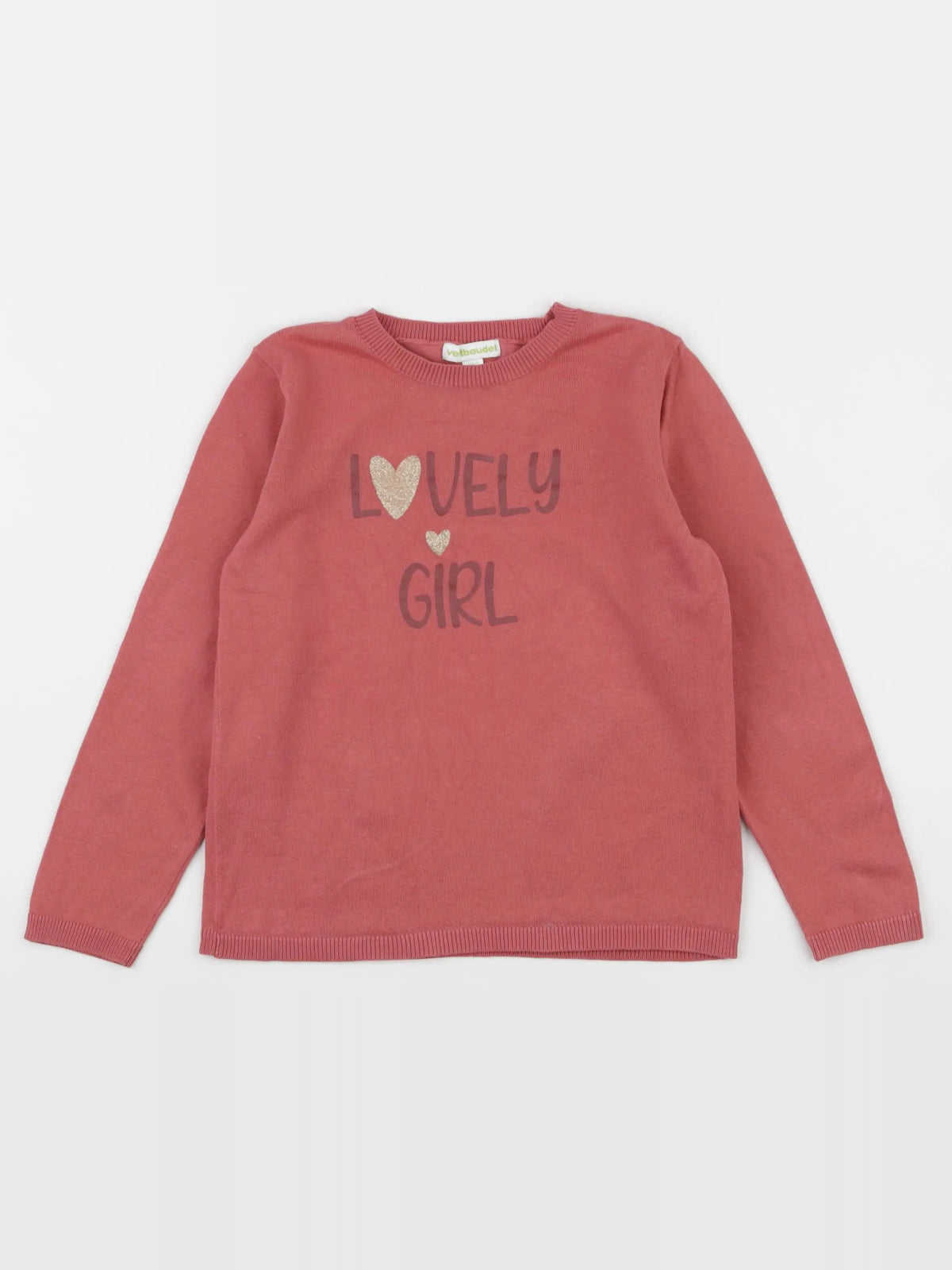 Vertbaudet - pull rose - 6 ans