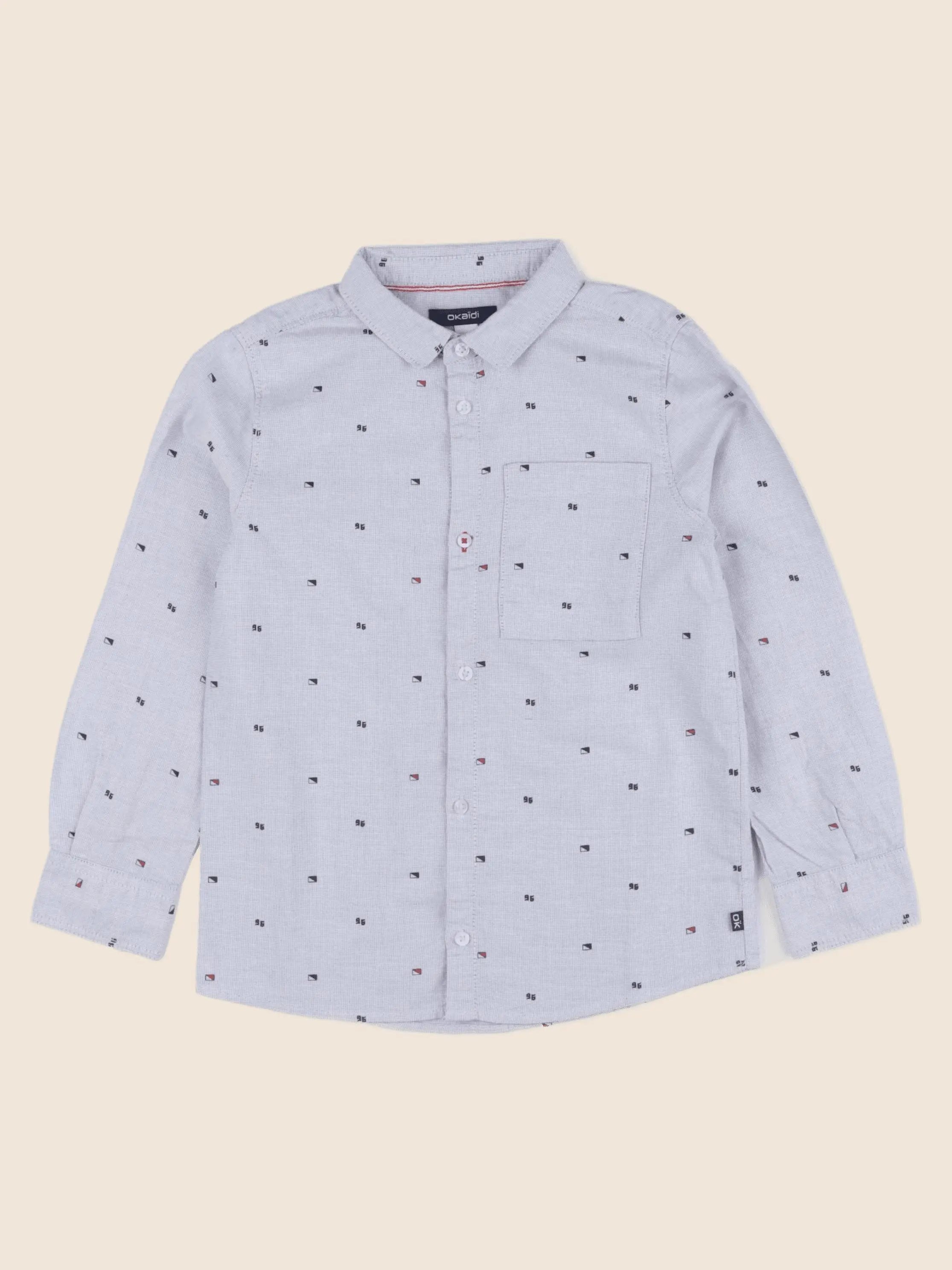 Okaidi - chemise bleu - 6 ans