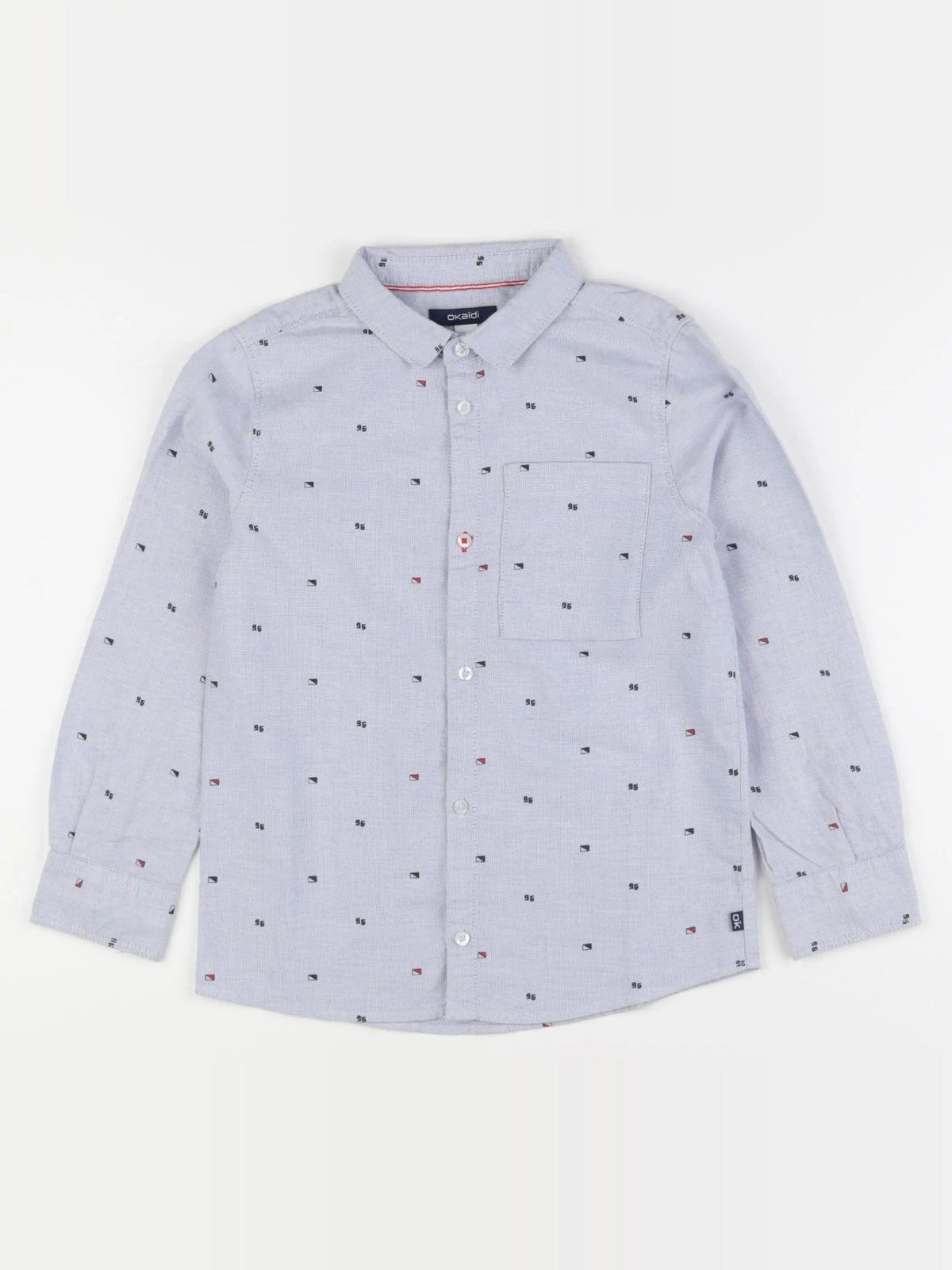 Okaidi - chemise bleu - 6 ans
