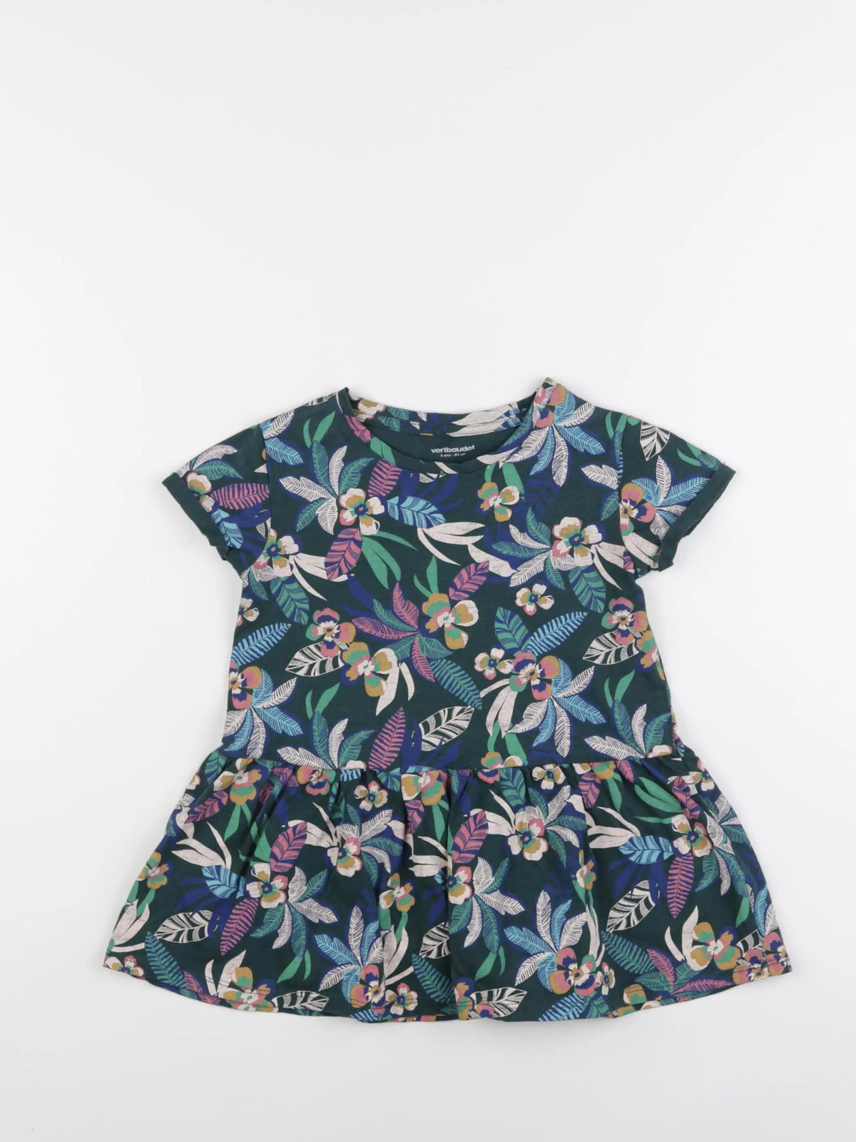 Vertbaudet - robe multicolore - 3 ans