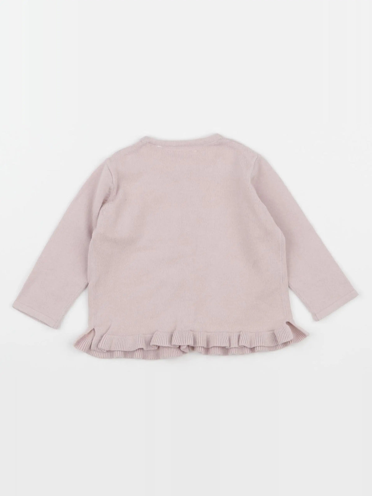 Zara - gilet rose - 3/6 mois