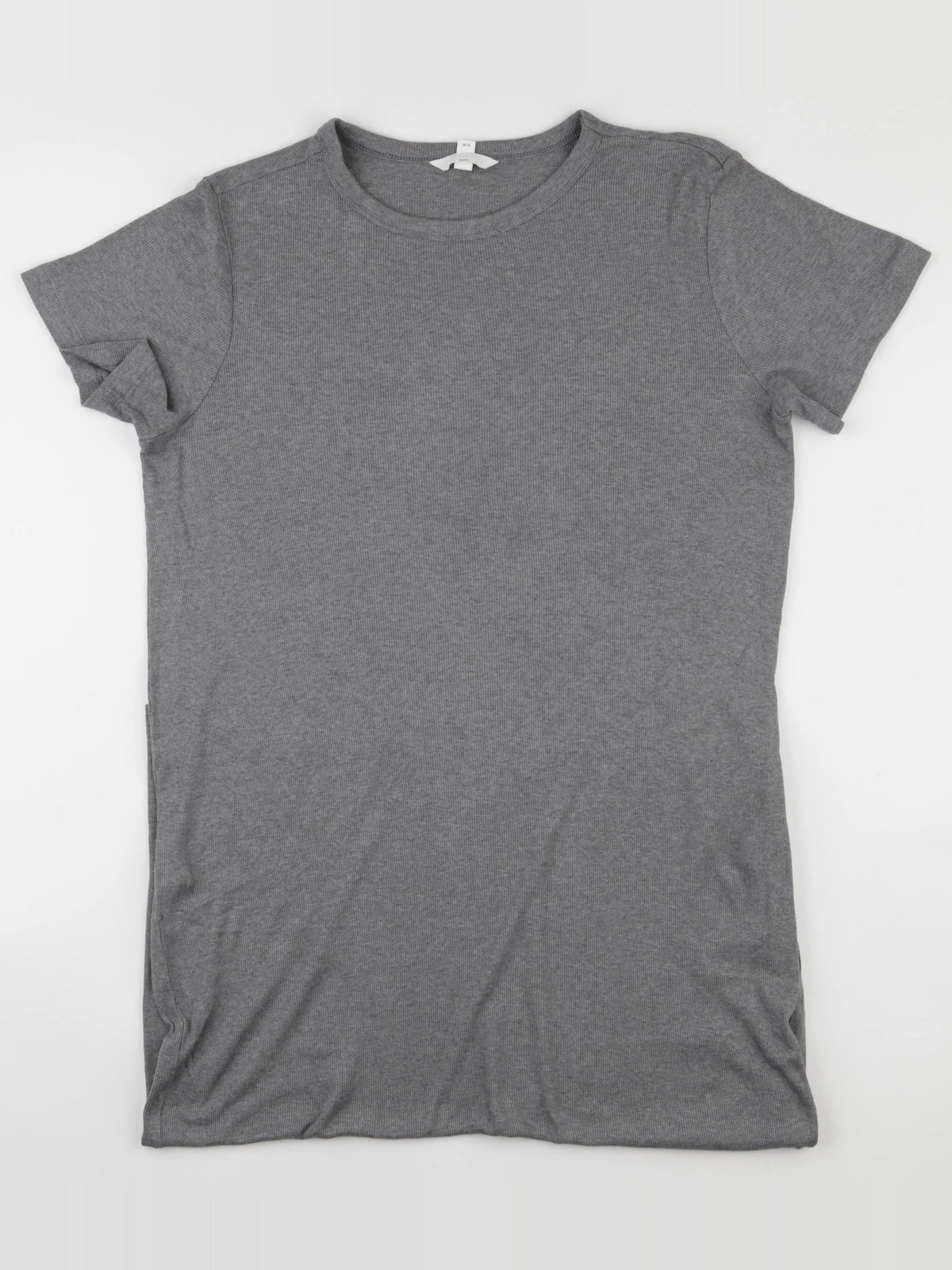 H&M - robe longue, fentes sur les côtés grossesse gris - m