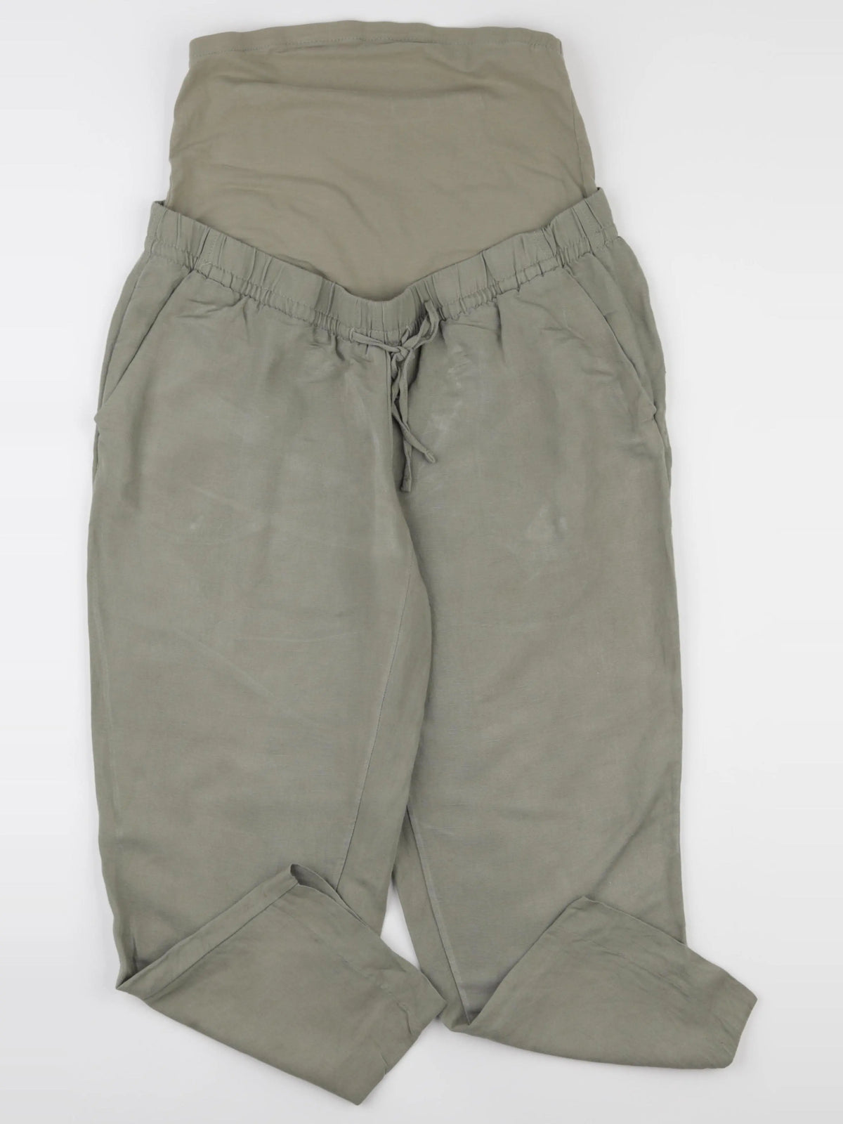 H&M - pantalon grossesse vert - m