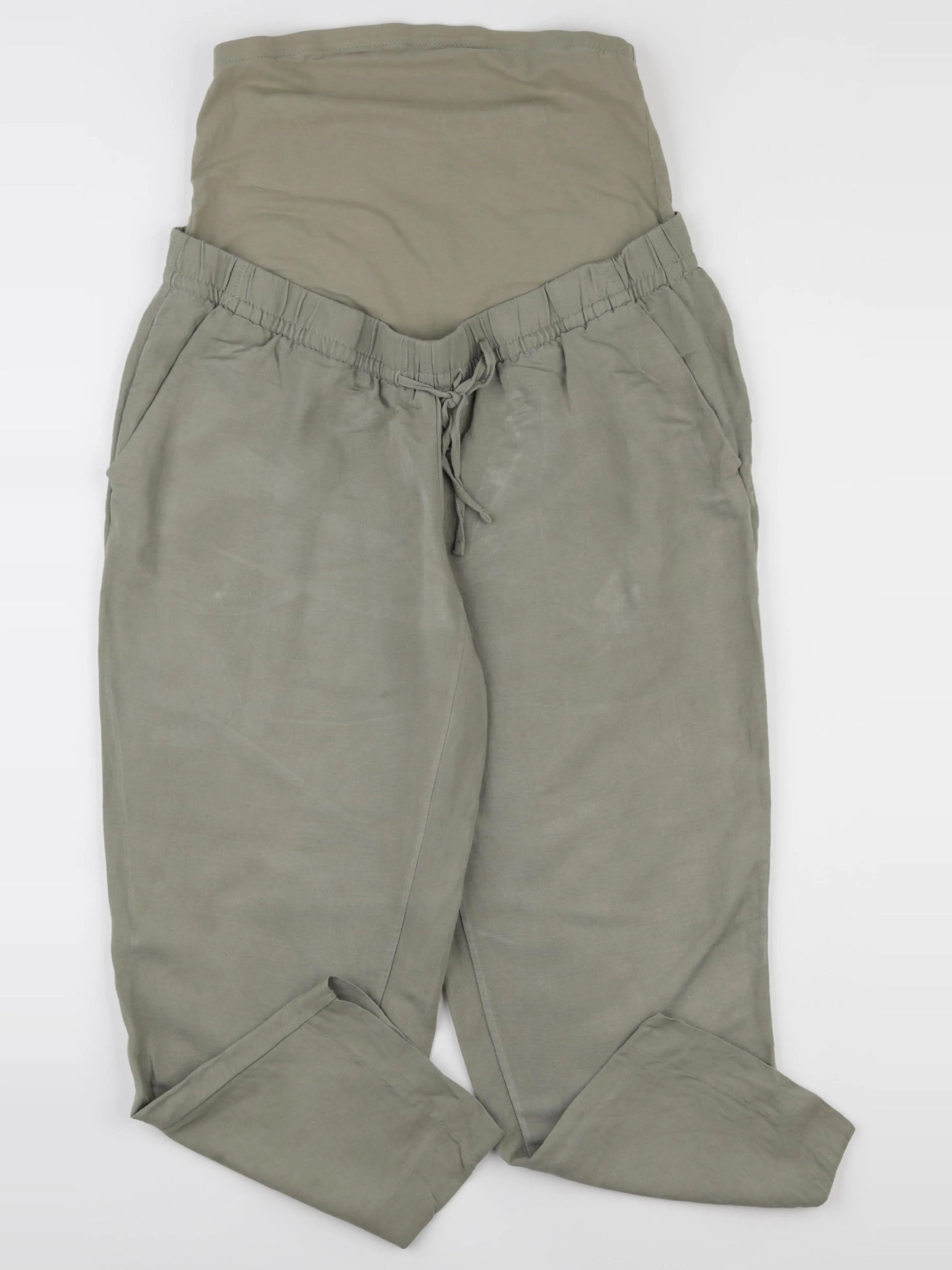 H&M - pantalon grossesse vert - m