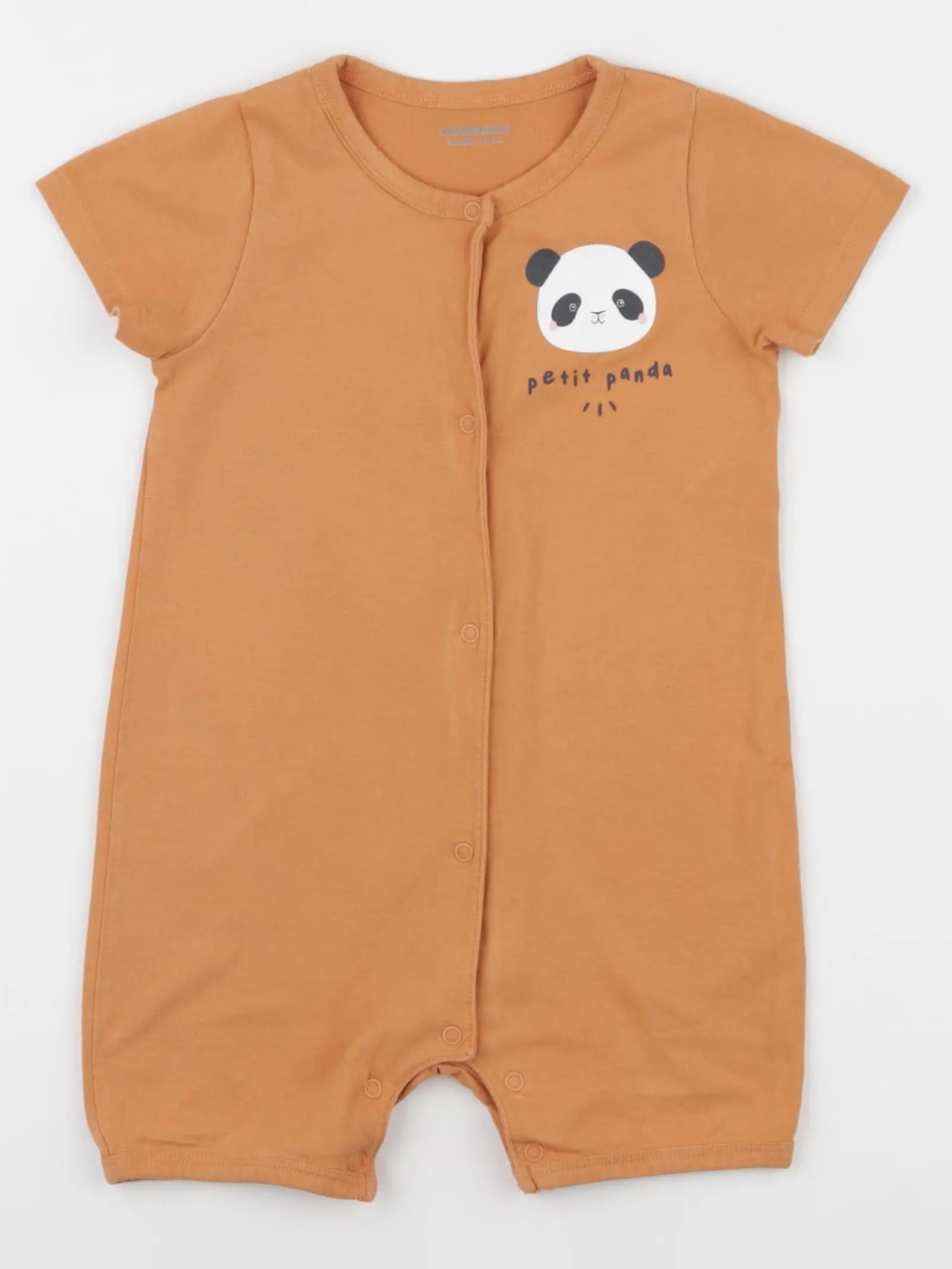 Vertbaudet - pyjama coton orange - 18 mois