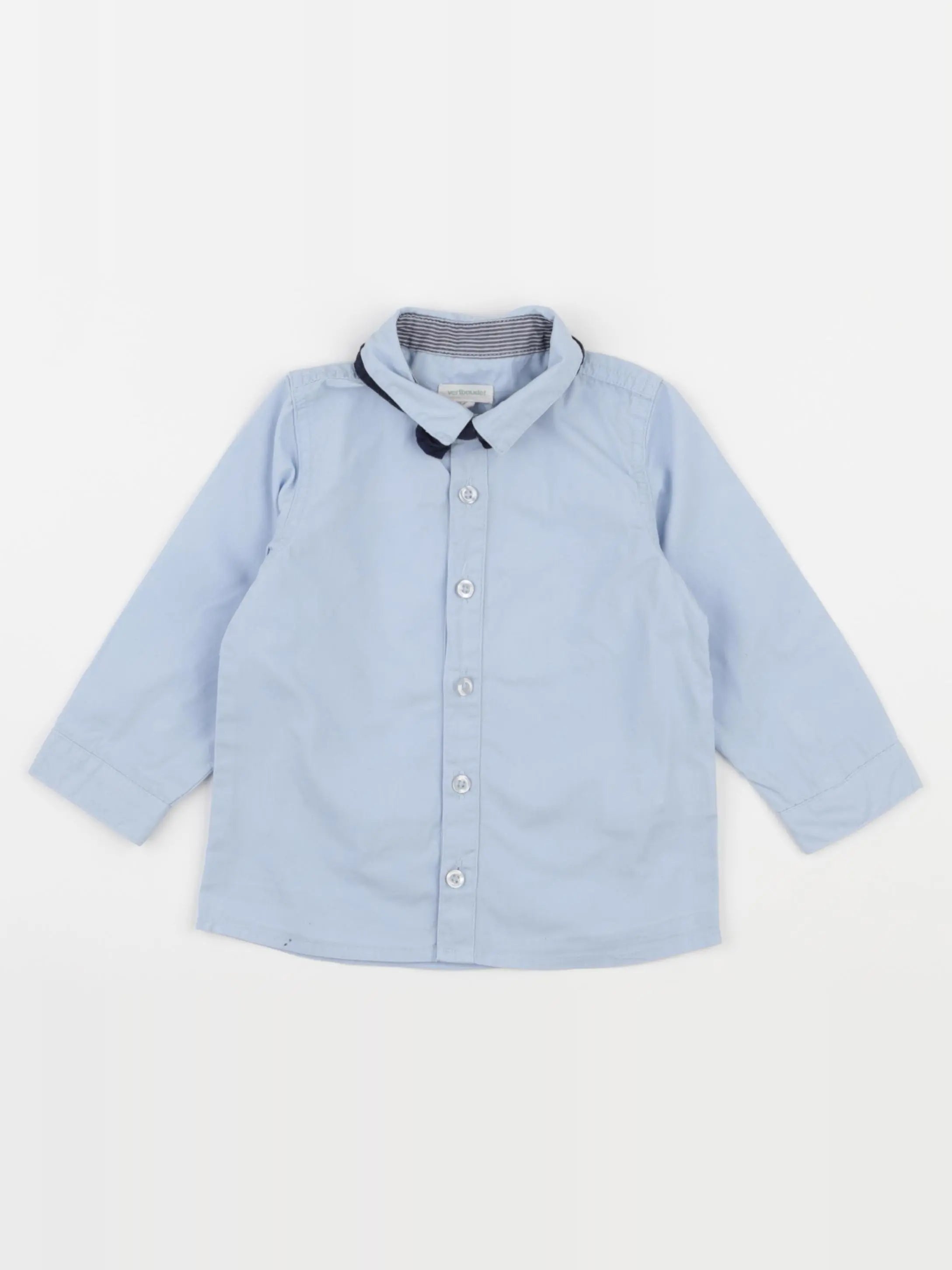 Vertbaudet - chemise bleu - 18 mois