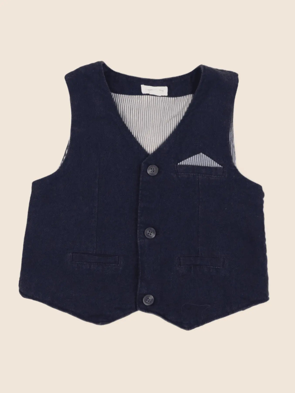Vertbaudet - gilet bleu - 18 mois