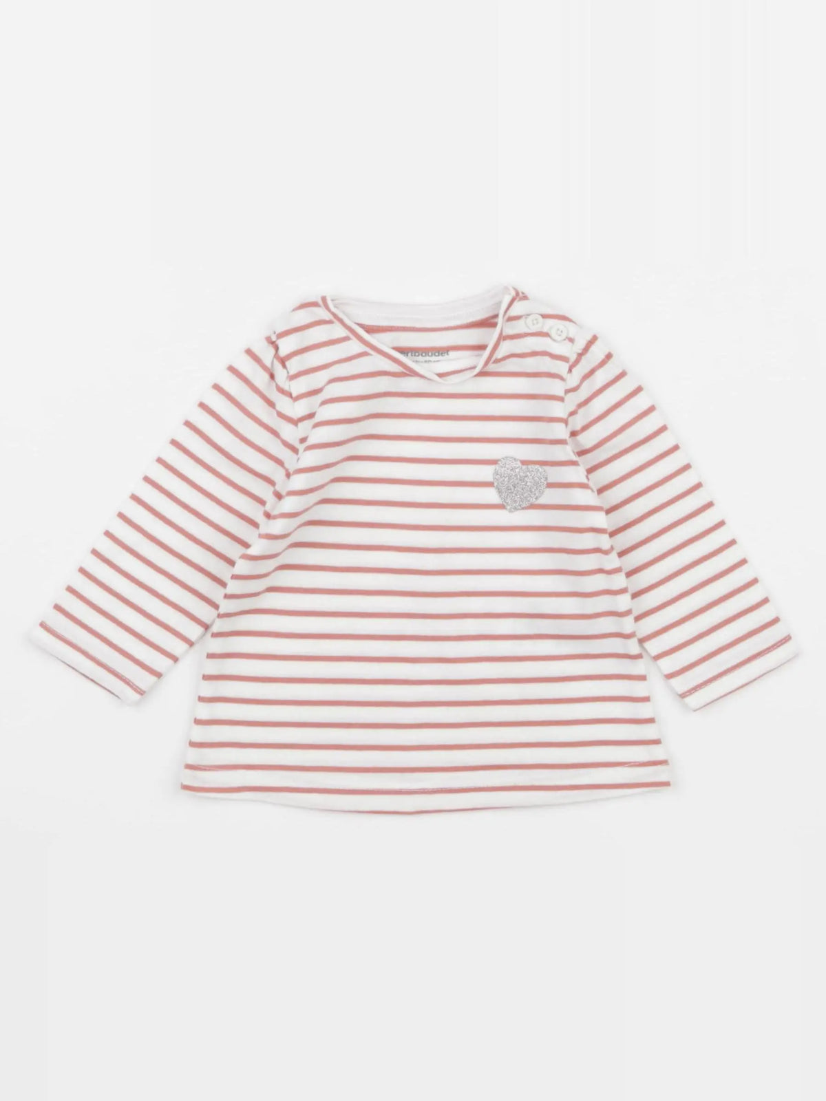 Vertbaudet - tee-shirt rose - 3 mois