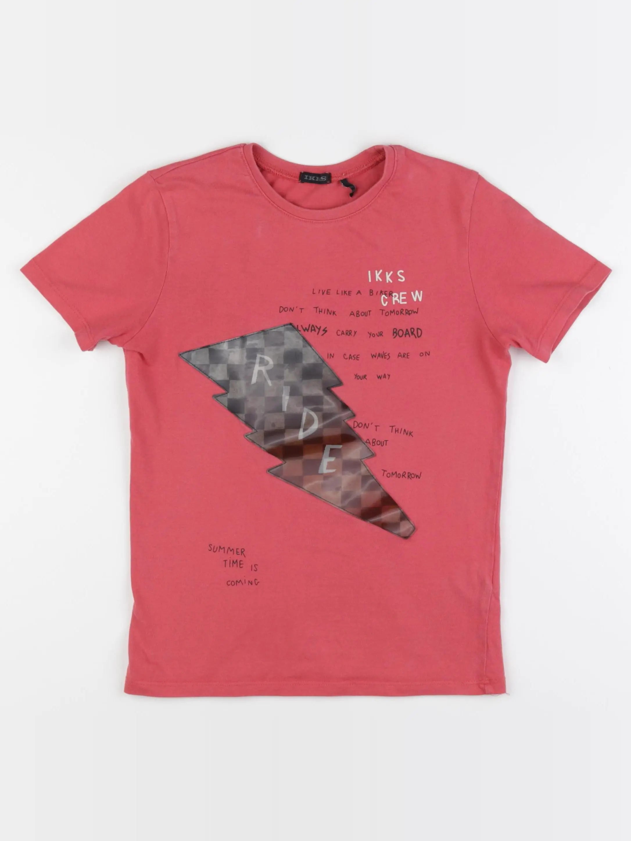 IKKS - tee-shirt rouge - 10 ans