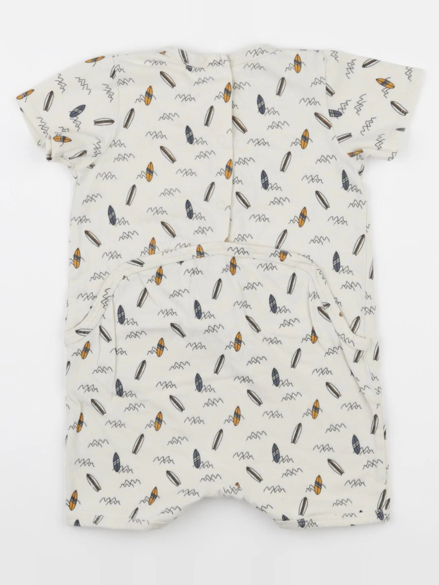 Vertbaudet - pyjama coton beige - 24 mois