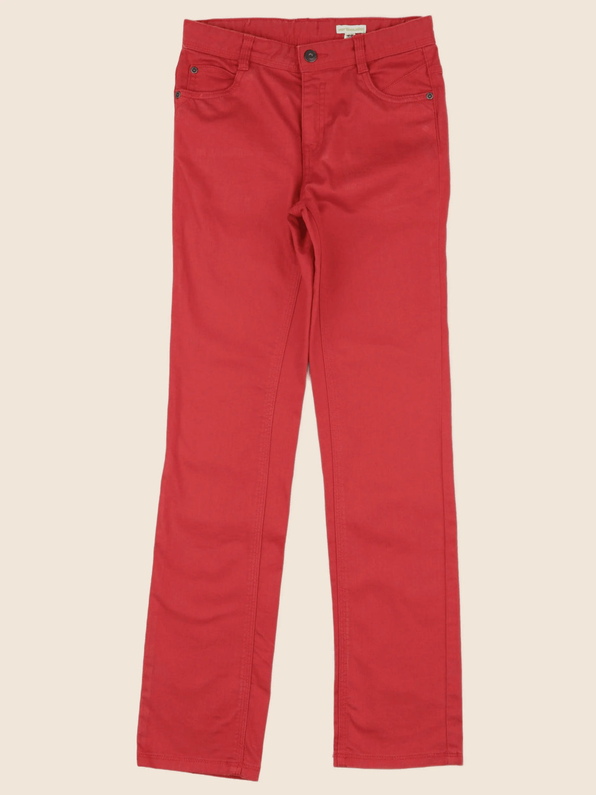 Vertbaudet - jean rouge - 12 ans