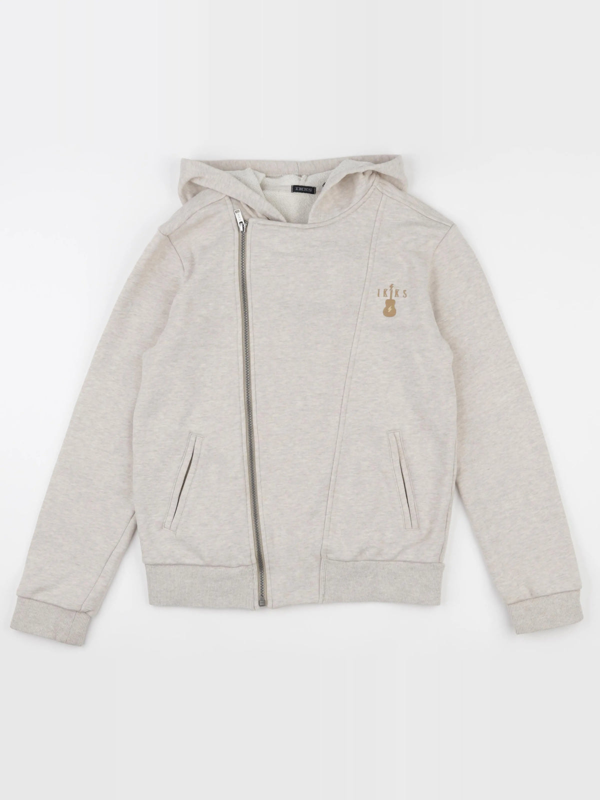 IKKS - sweat imprimé au dos beige - 14 ans