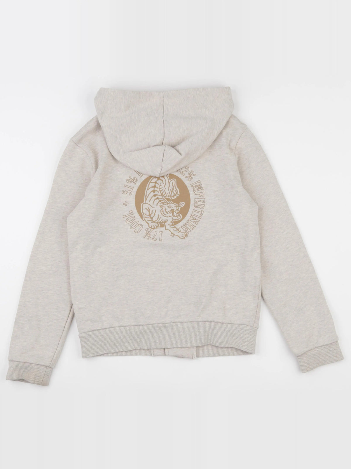 IKKS - sweat imprimé au dos beige - 14 ans