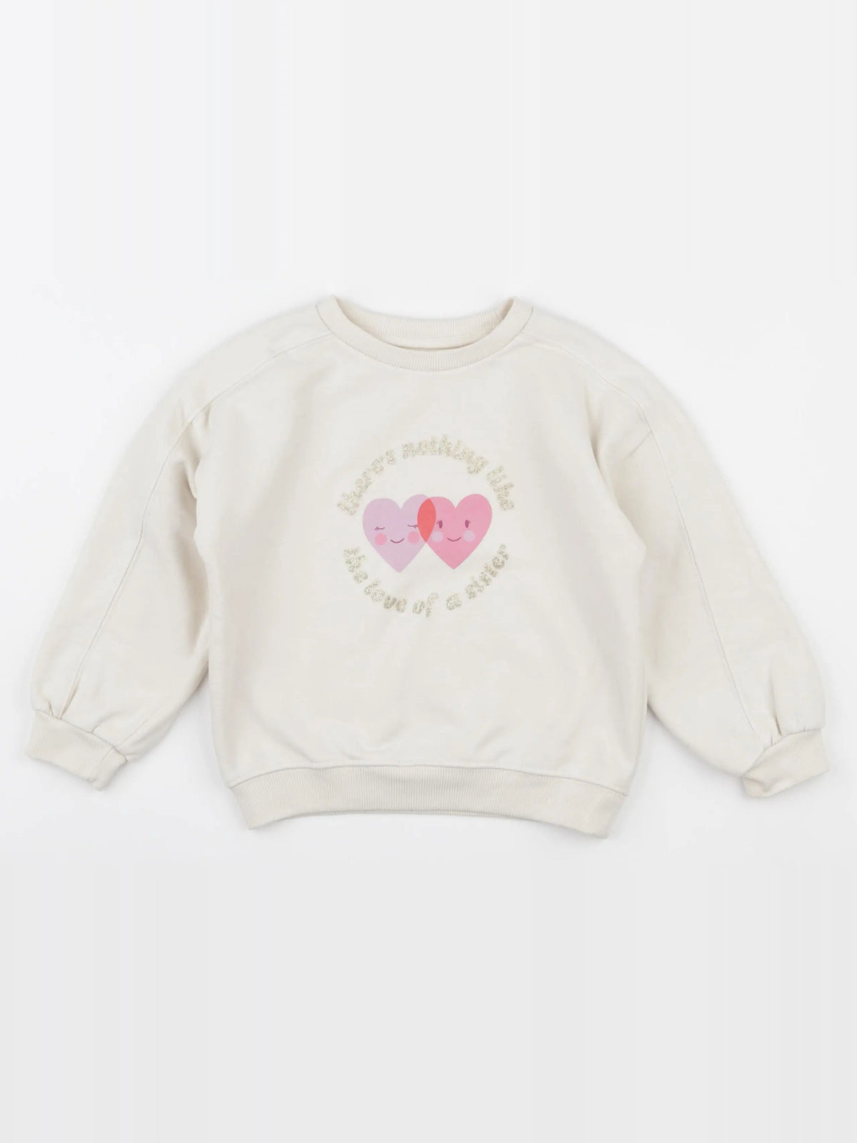 Vertbaudet - sweat beige - 4 ans