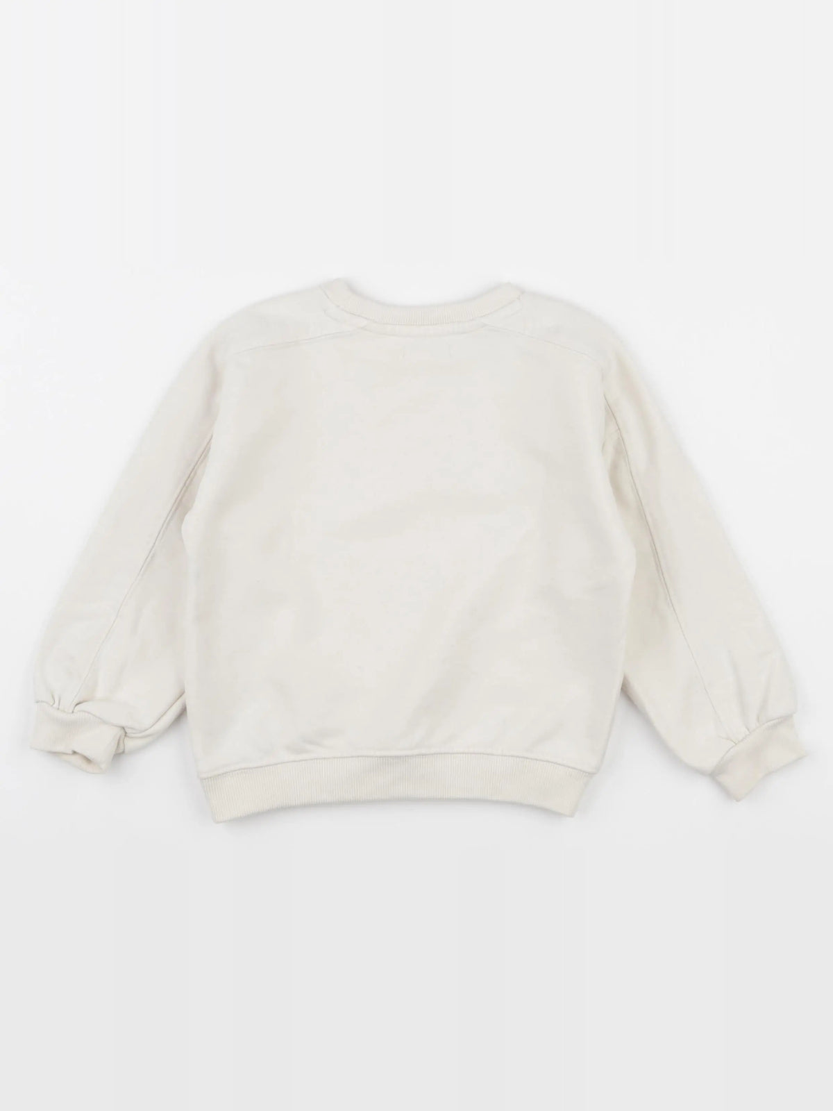 Vertbaudet - sweat beige - 4 ans