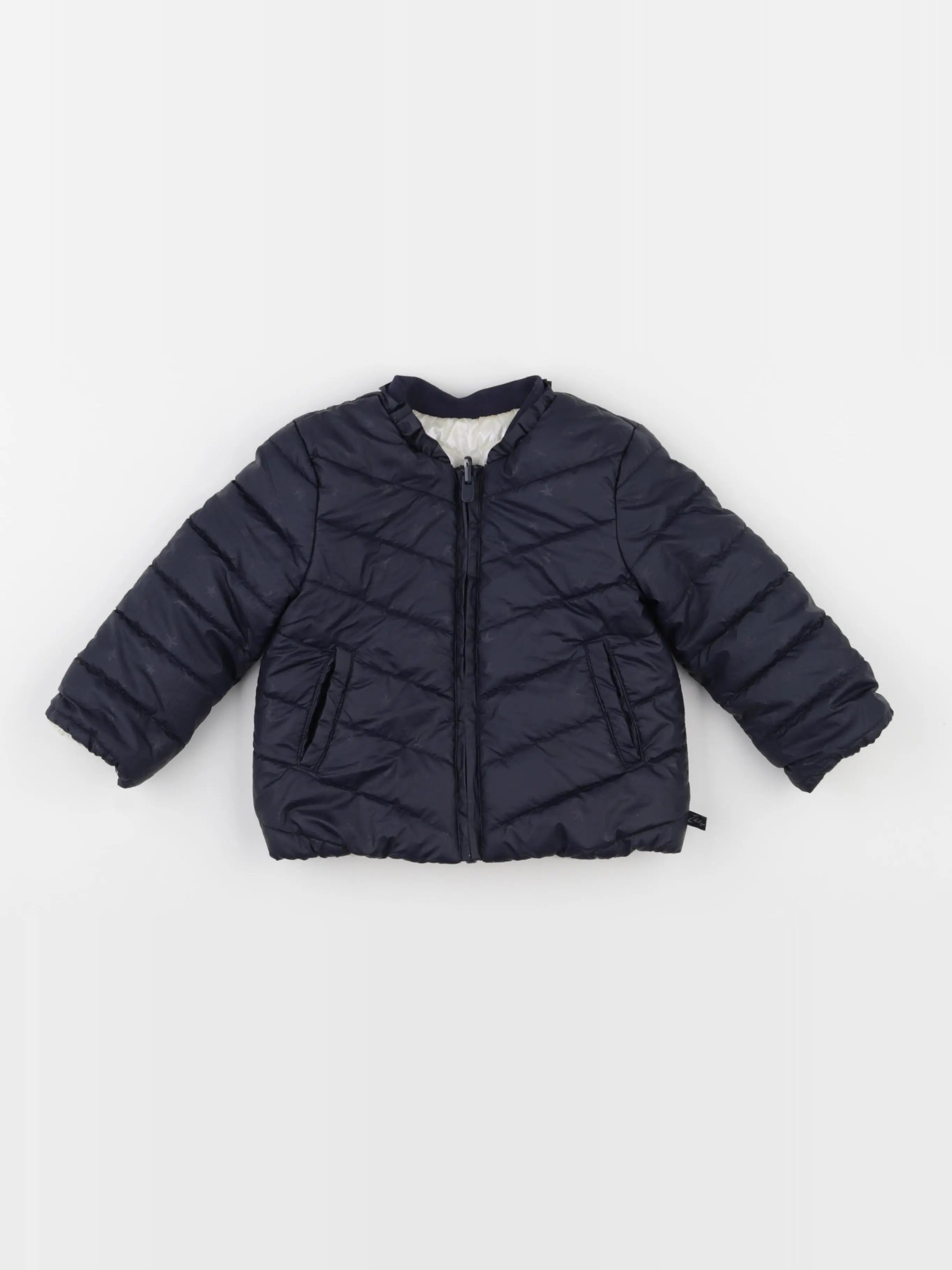 IKKS - doudoune réversible bleu - 18 mois