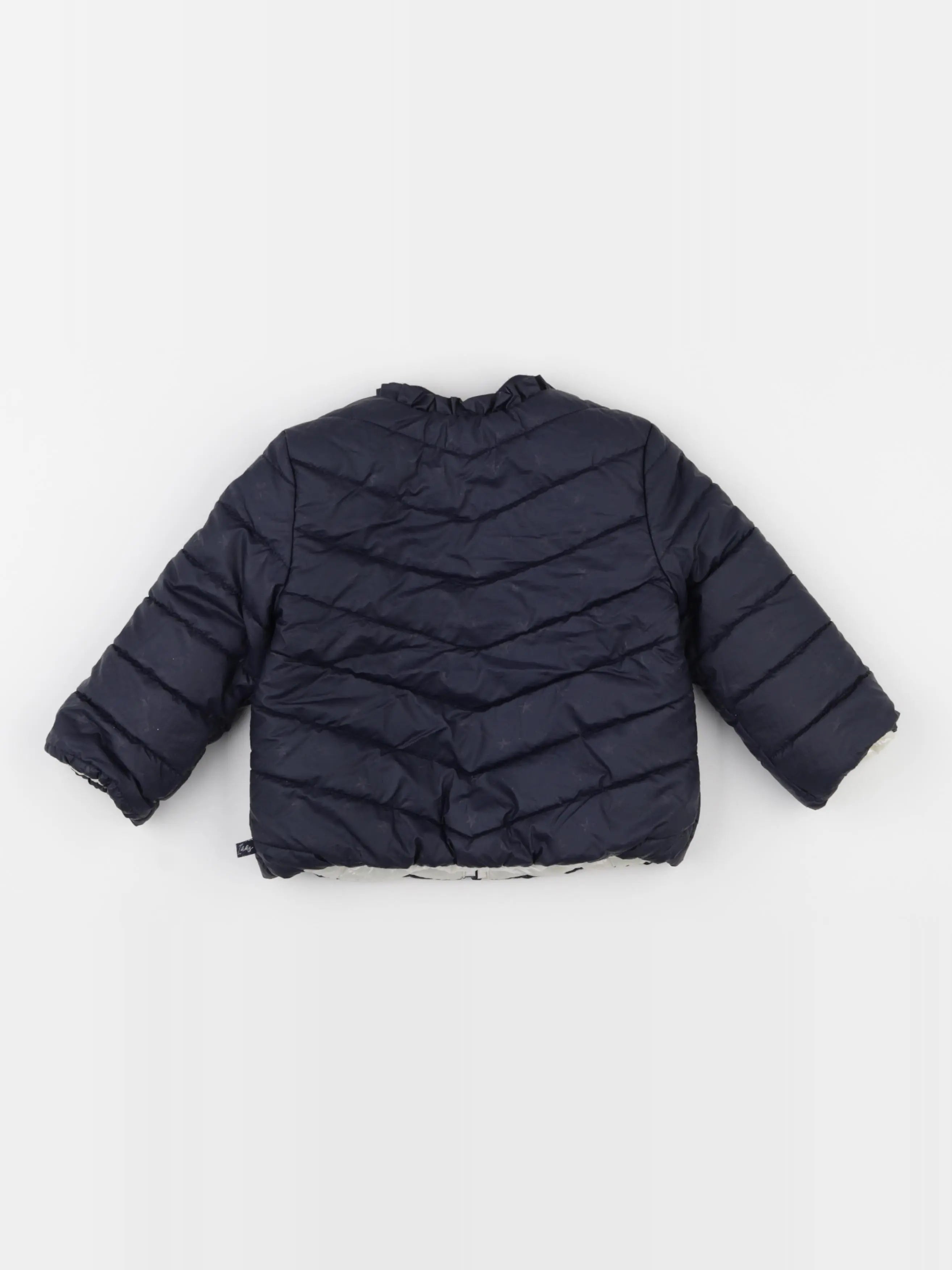 IKKS - doudoune réversible bleu - 18 mois