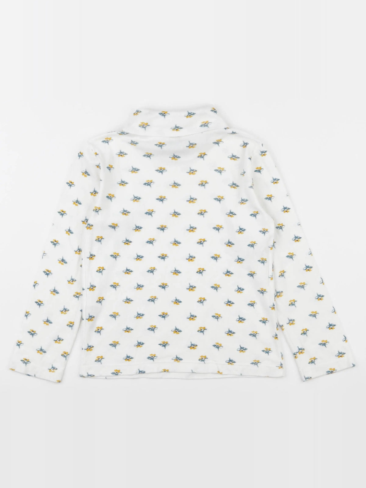 Petit Bateau - sous-pull blanc - 6 ans