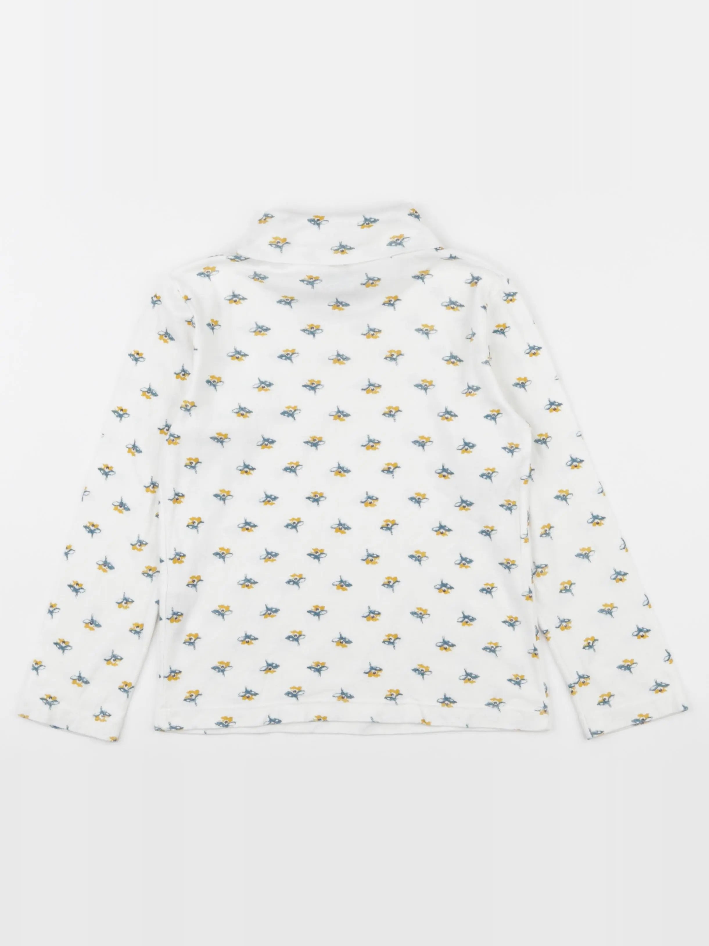 Petit Bateau - sous-pull blanc - 6 ans