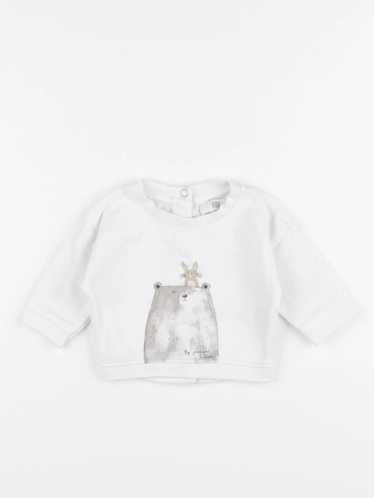 La Redoute - sweat blanc - 1 mois
