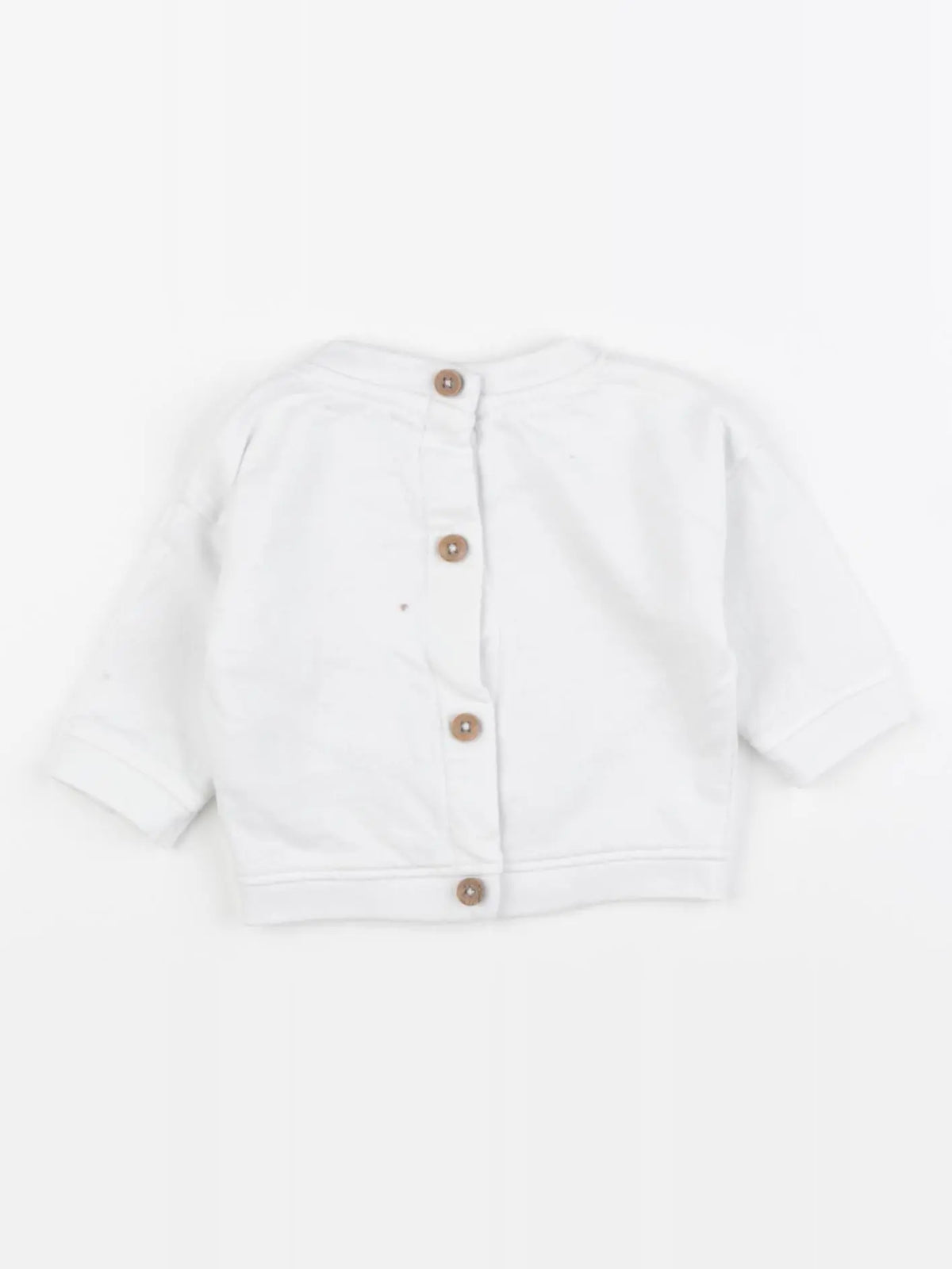 La Redoute - sweat blanc - 1 mois