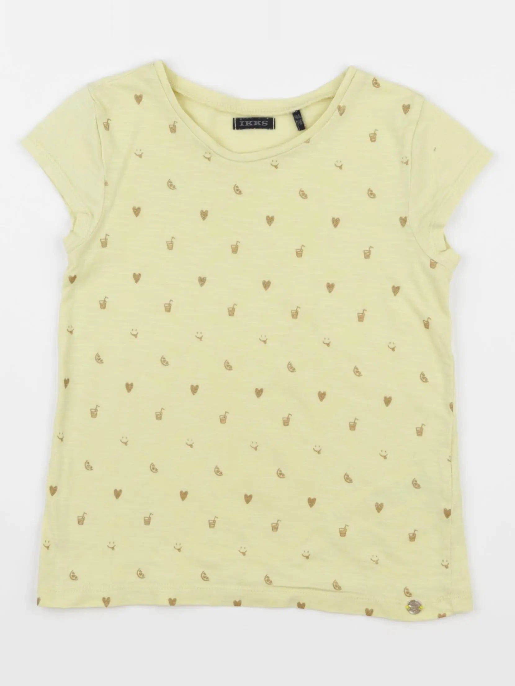 IKKS - tee-shirt jaune - 6 ans