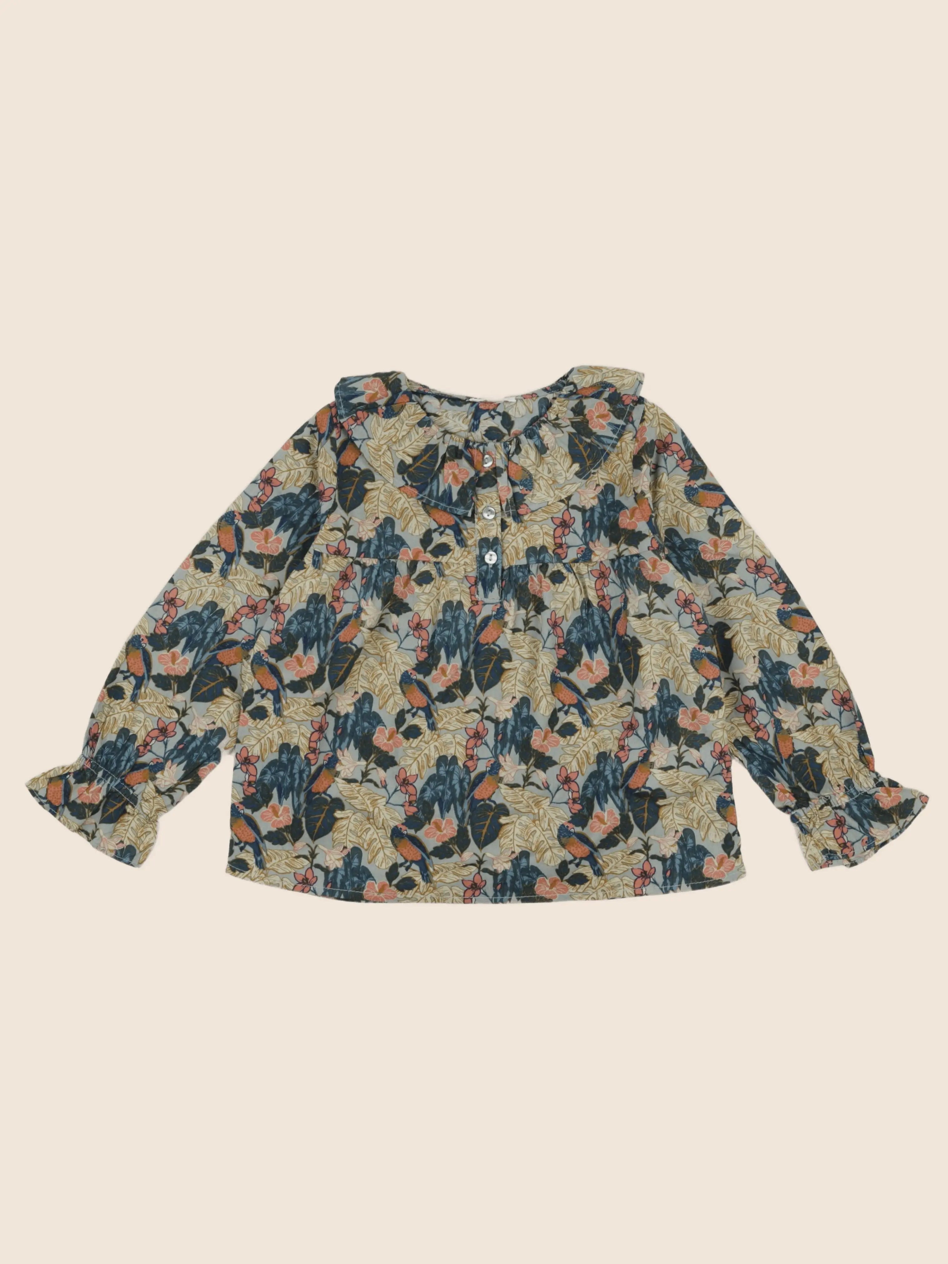 Vertbaudet - blouse vert - 6 ans