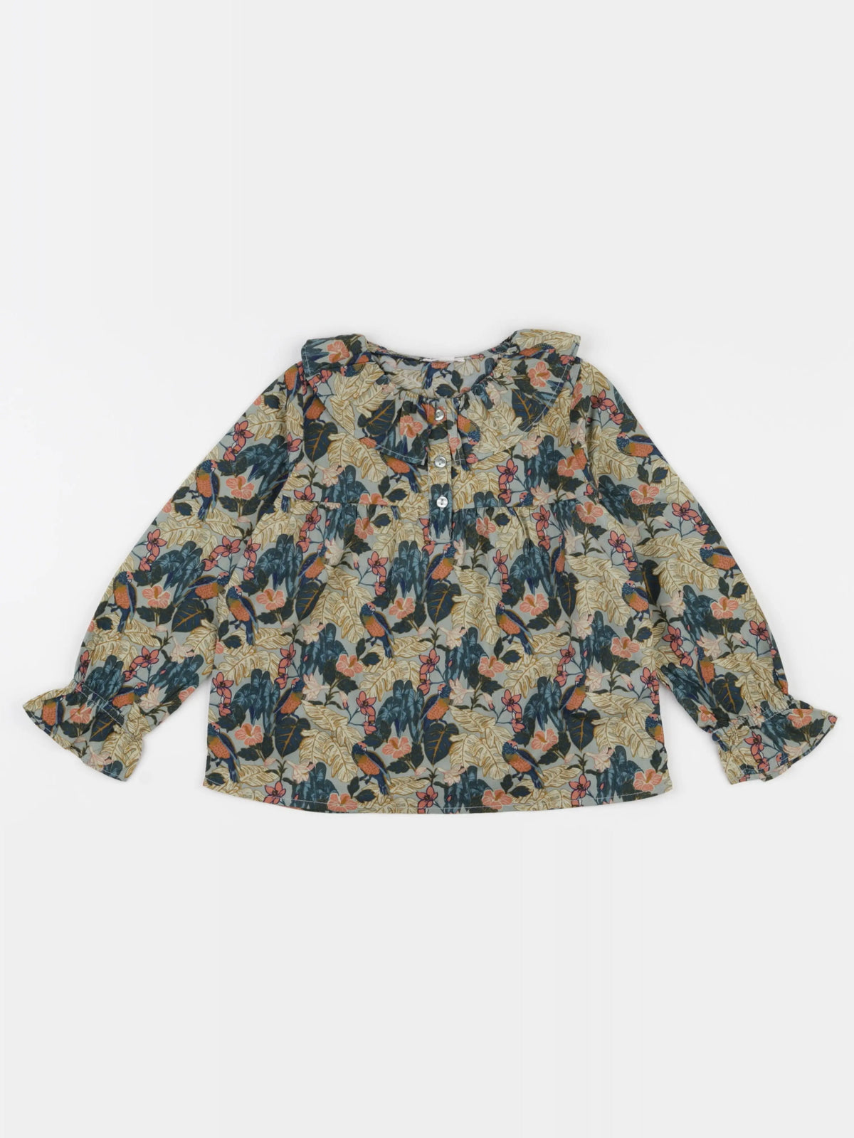 Vertbaudet - blouse vert - 6 ans