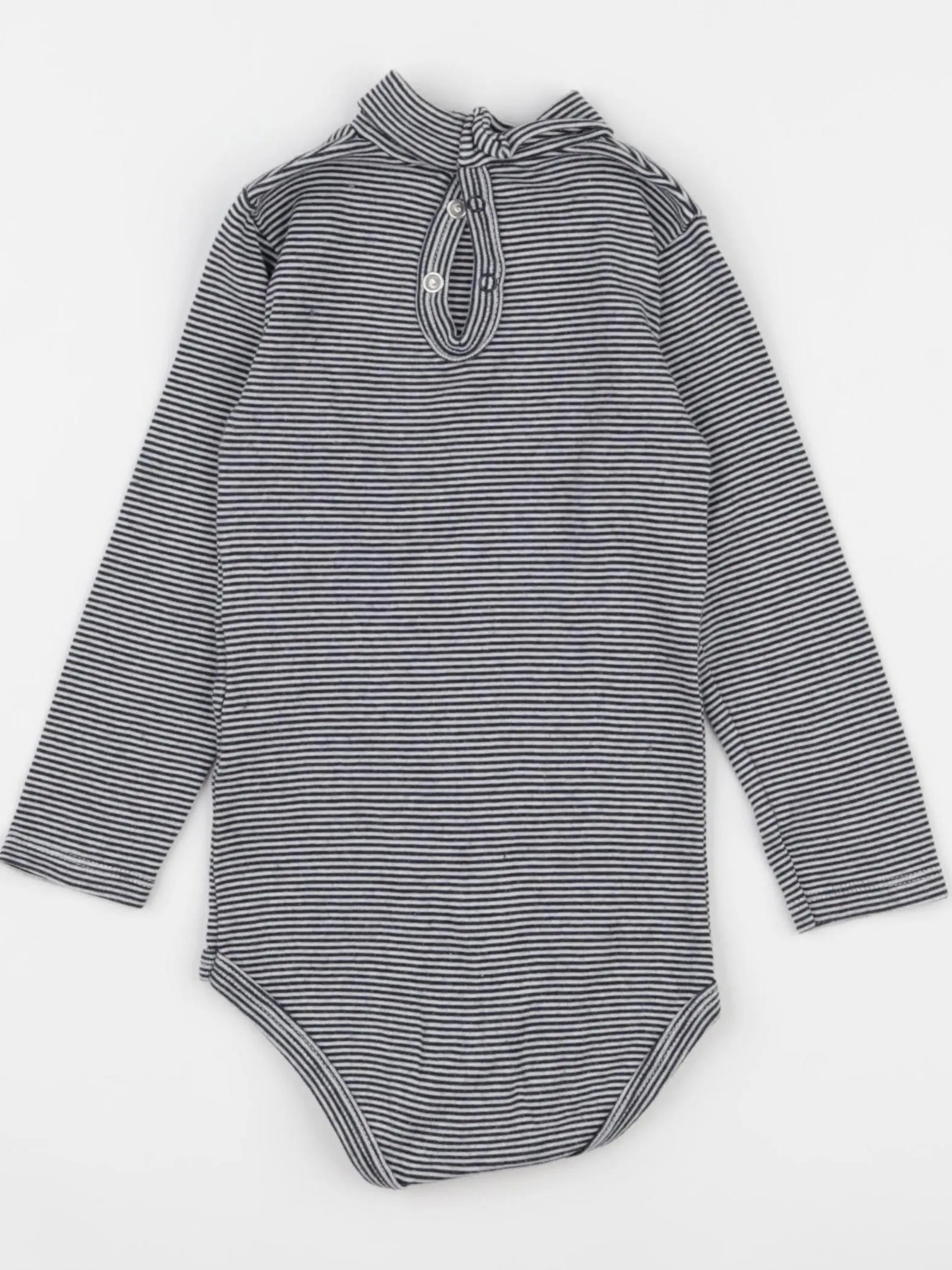 Petit Bateau - body à col bleu - 24 mois