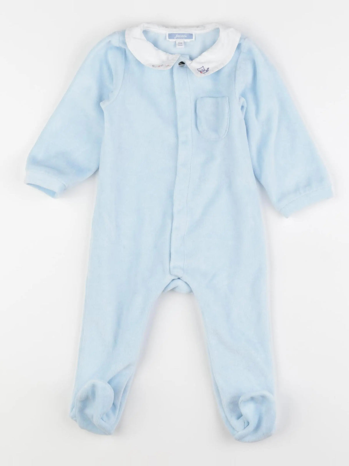 Jacadi - pyjama coton bleu - 12 mois