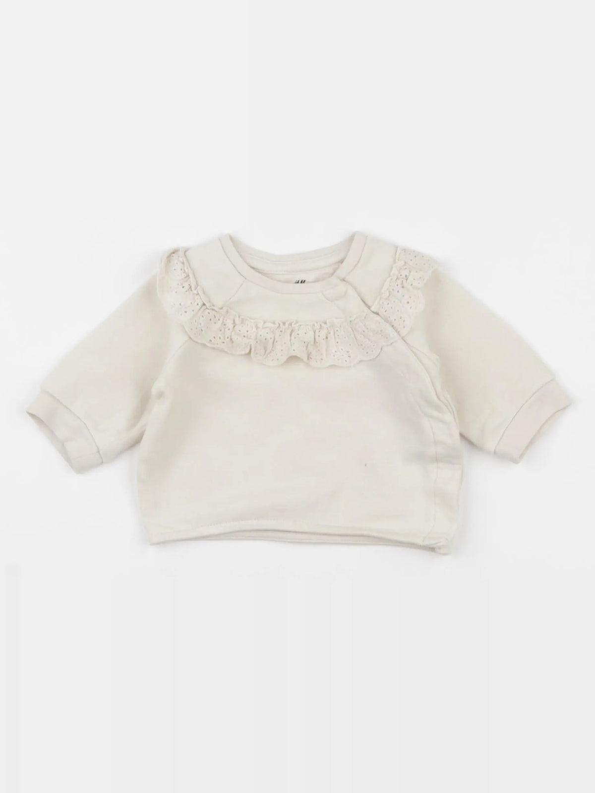 H&M - sweat beige - 1/3 mois
