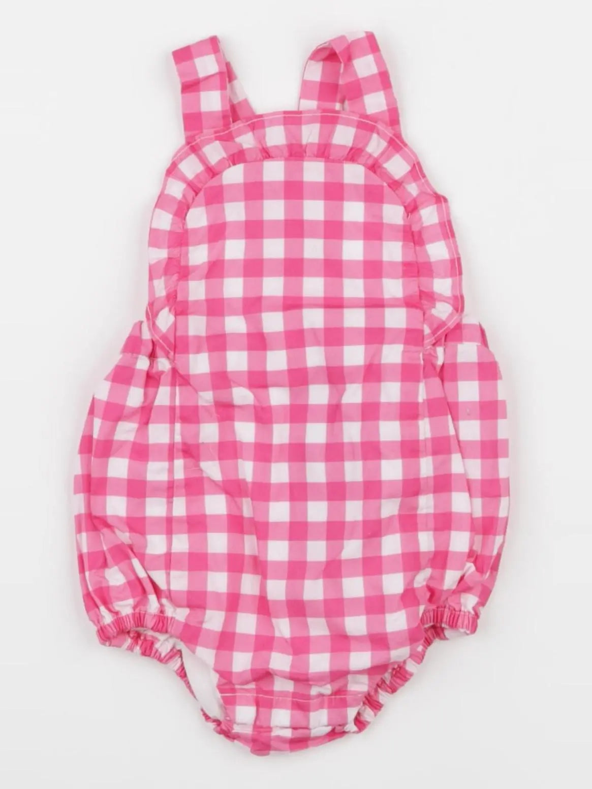 Jacadi - salopette blanc, rose - 3 mois