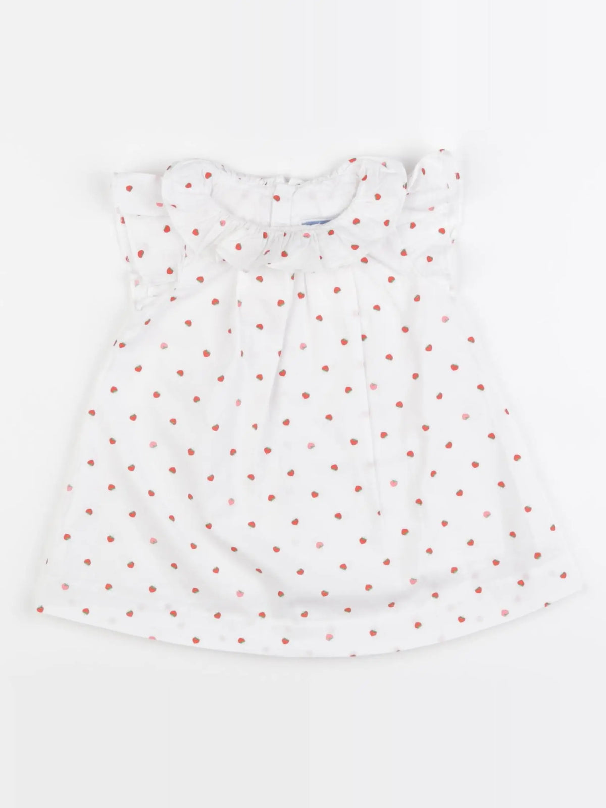 Jacadi - robe blanc, rouge - 6 mois